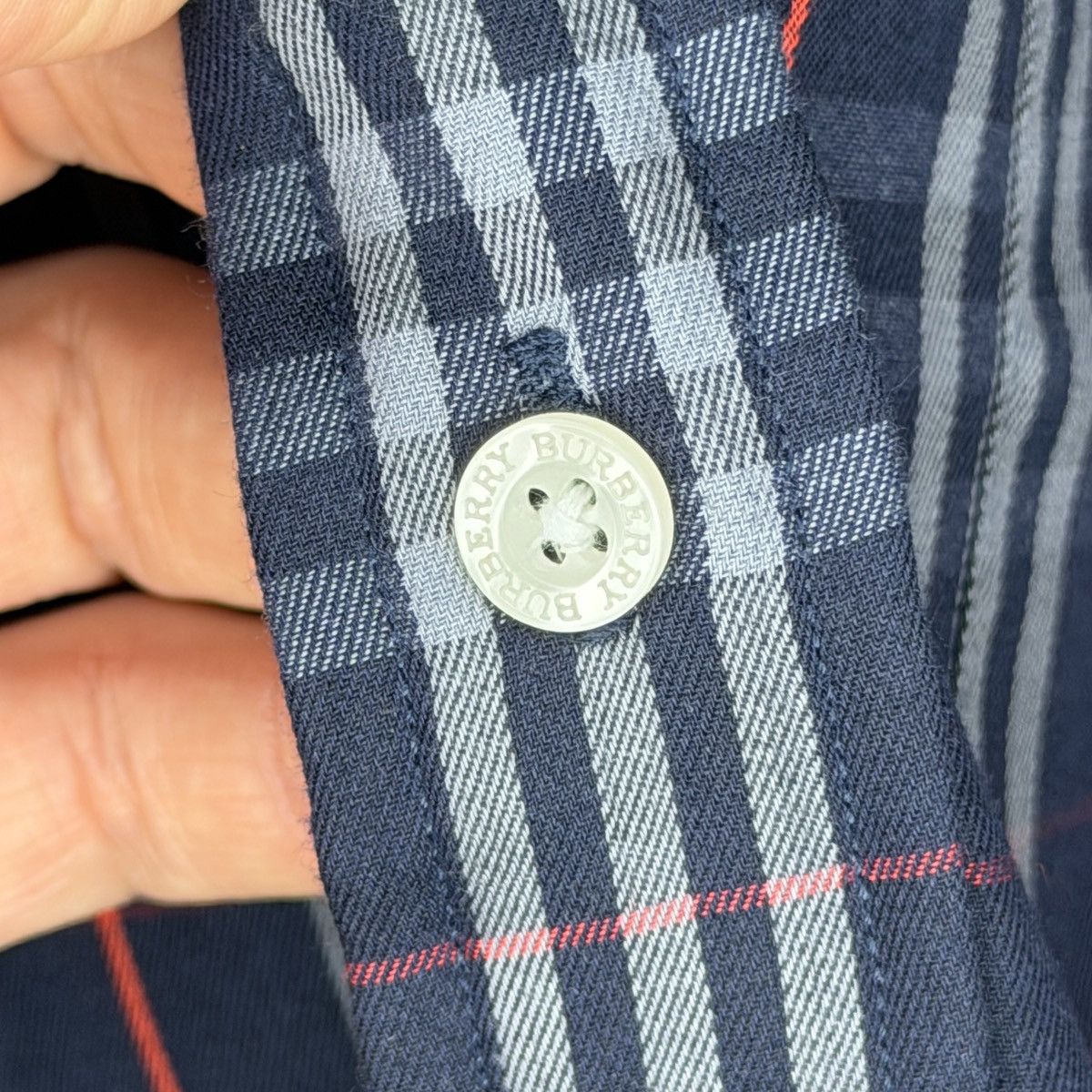 Burberry Burberry Nova Check Navy Checkered Shirt Button Up BRAND NEW Size US M / EU 48-50 / 2 - 9 Thumbnail