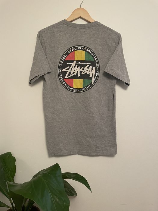 Stussy Stussy Designs Roots Reggae t-shirt grey | Grailed