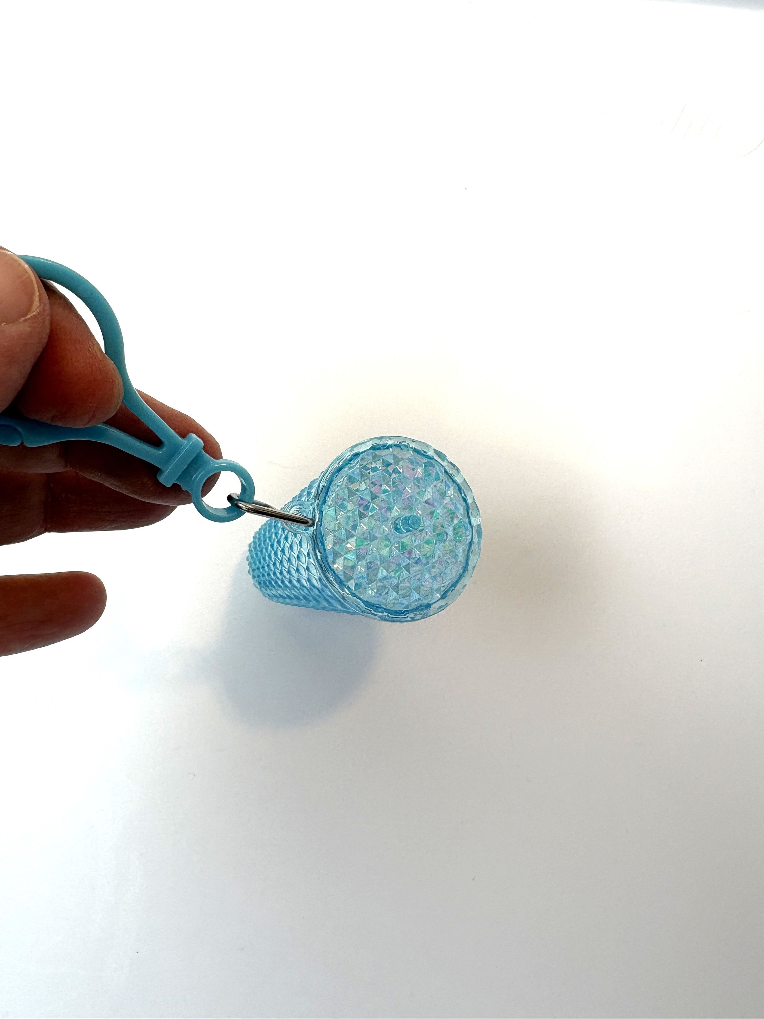 Other Mini Drink Studded Cup Keychain Bag Charm iridescent blue Size ONE SIZE - 9 Thumbnail