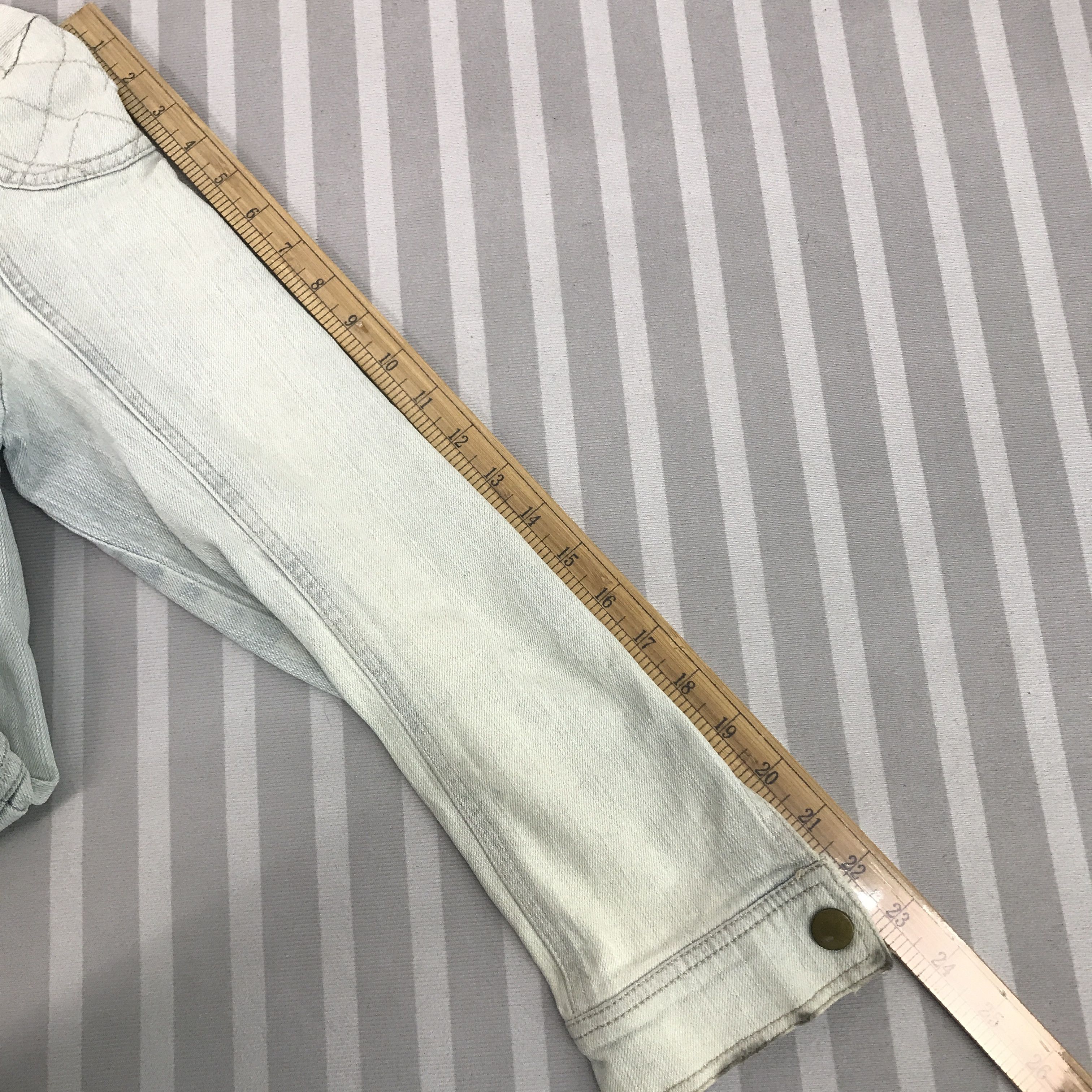 Japanese Brand × Vintage Japan Light denim Sorridere zipper Jacket Size US S / EU 44-46 / 1 - 10 Thumbnail