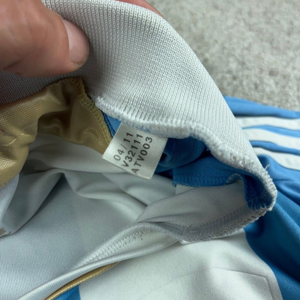 Adidas Argentina 2010 2011 World Cup Home Shirt Jersey Size US M / EU 48-50 / 2 - 5 Thumbnail