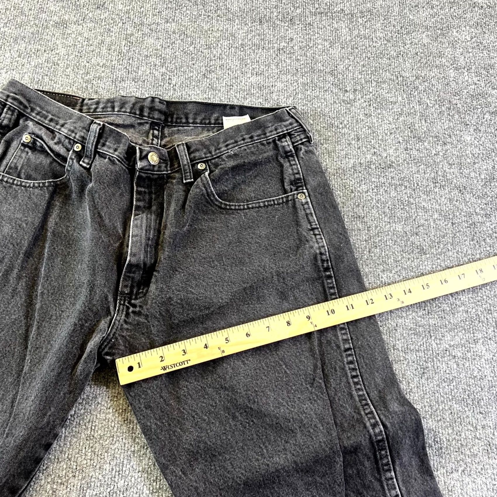 Wrangler Wrangler Jeans Mens 36x30 Black Denim 100% Cotton Rugged Wear Streetwear Size US 36 / EU 52 - 5 Thumbnail