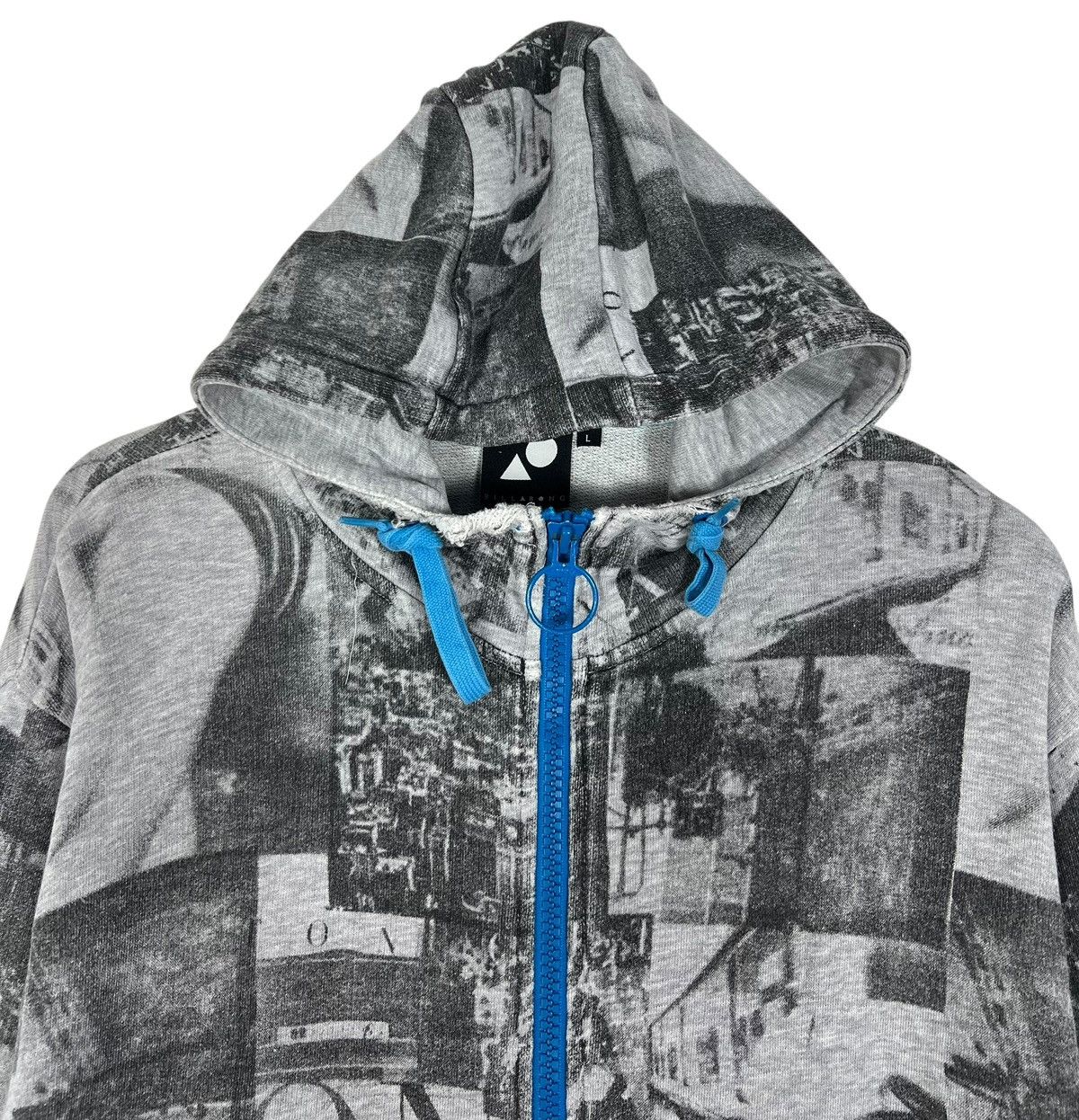Billabong Distressed Billabong Overprint Zipper Hoodie Size US L / EU 52-54 / 3 - 6 Thumbnail