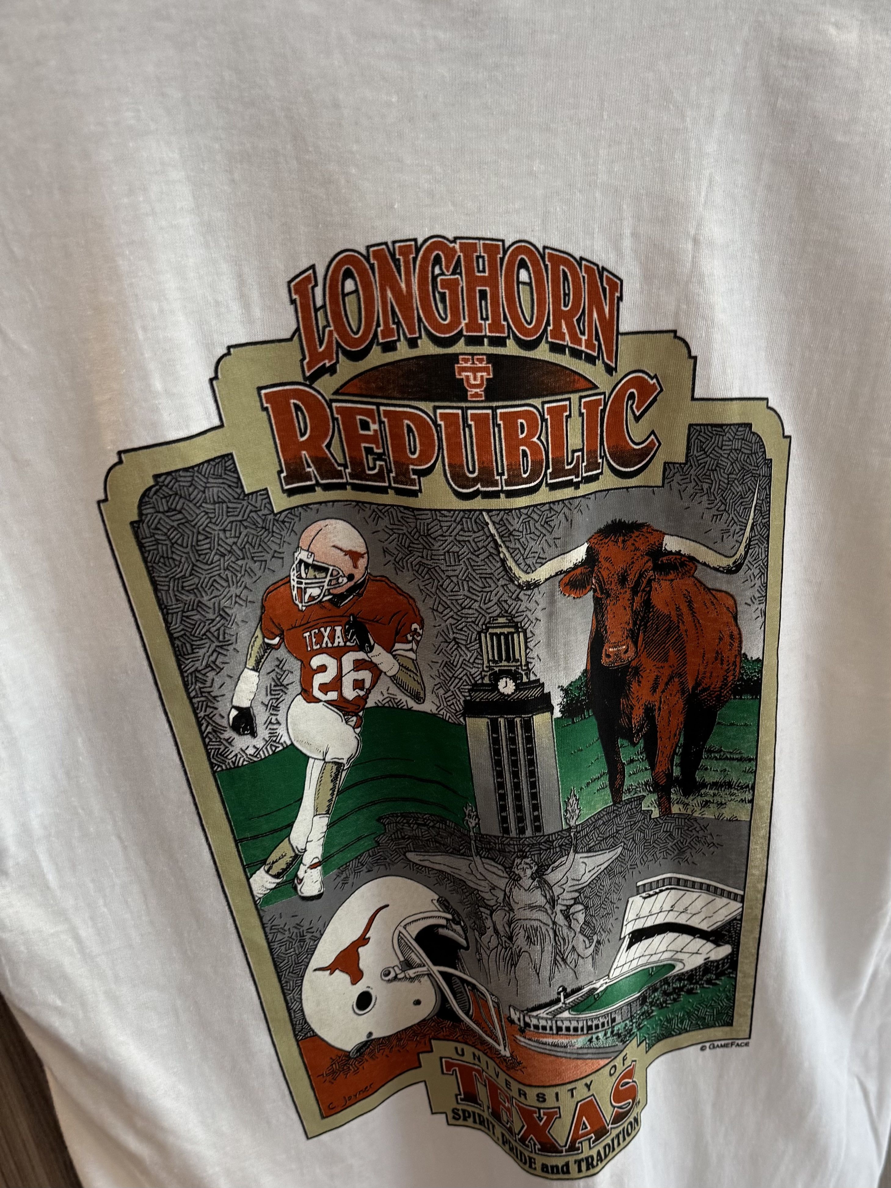 Delta Vintage 90s Texas Longhorns Tee (Delta / Deadstock NWT) – L Size US L / EU 52-54 / 3 - 2 Thumbnail