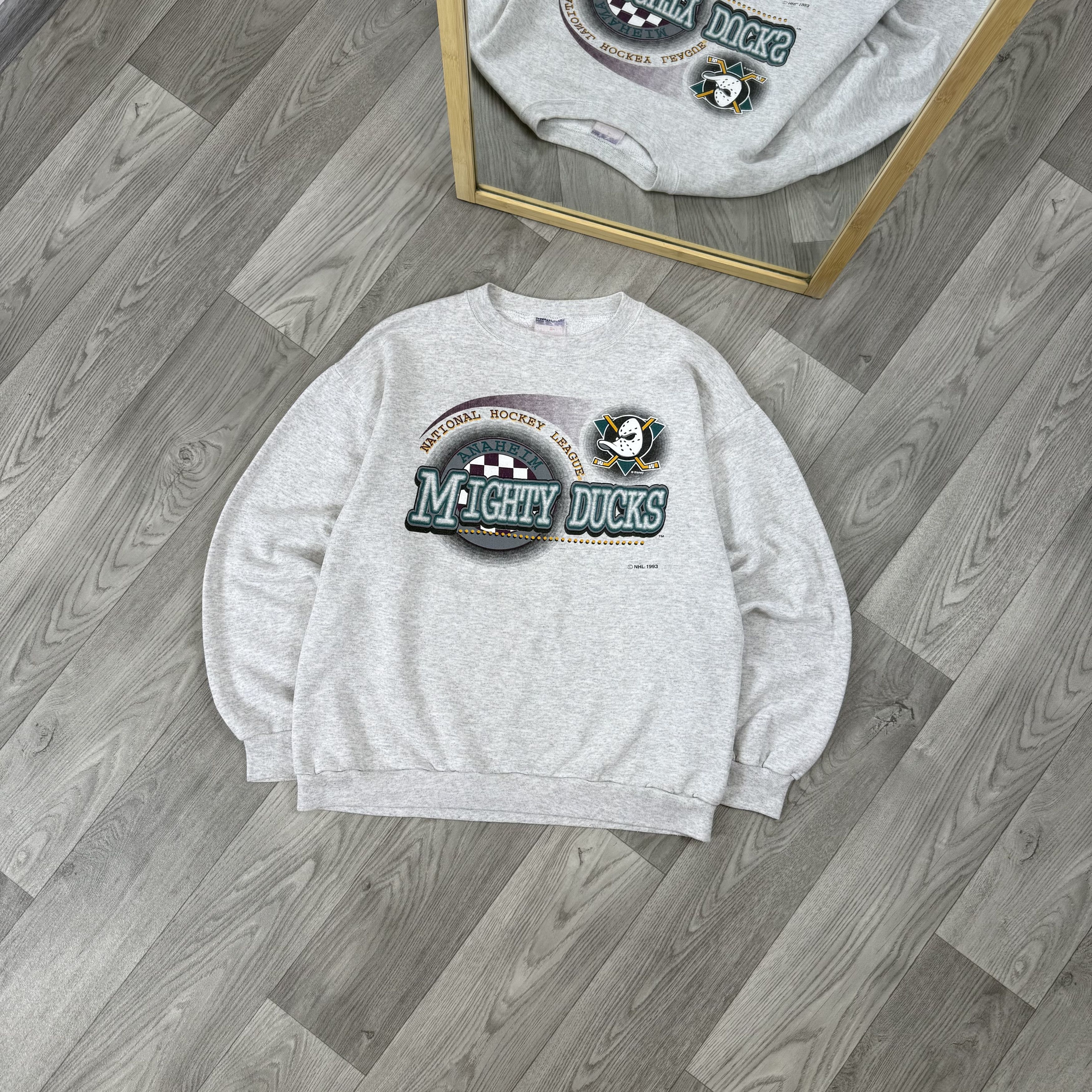 Vintage Vintage Mighty Ducks 1993 NHL Crewneck Graphic Sweatshirt Size US M / EU 48-50 / 2 - 1 Thumbnail
