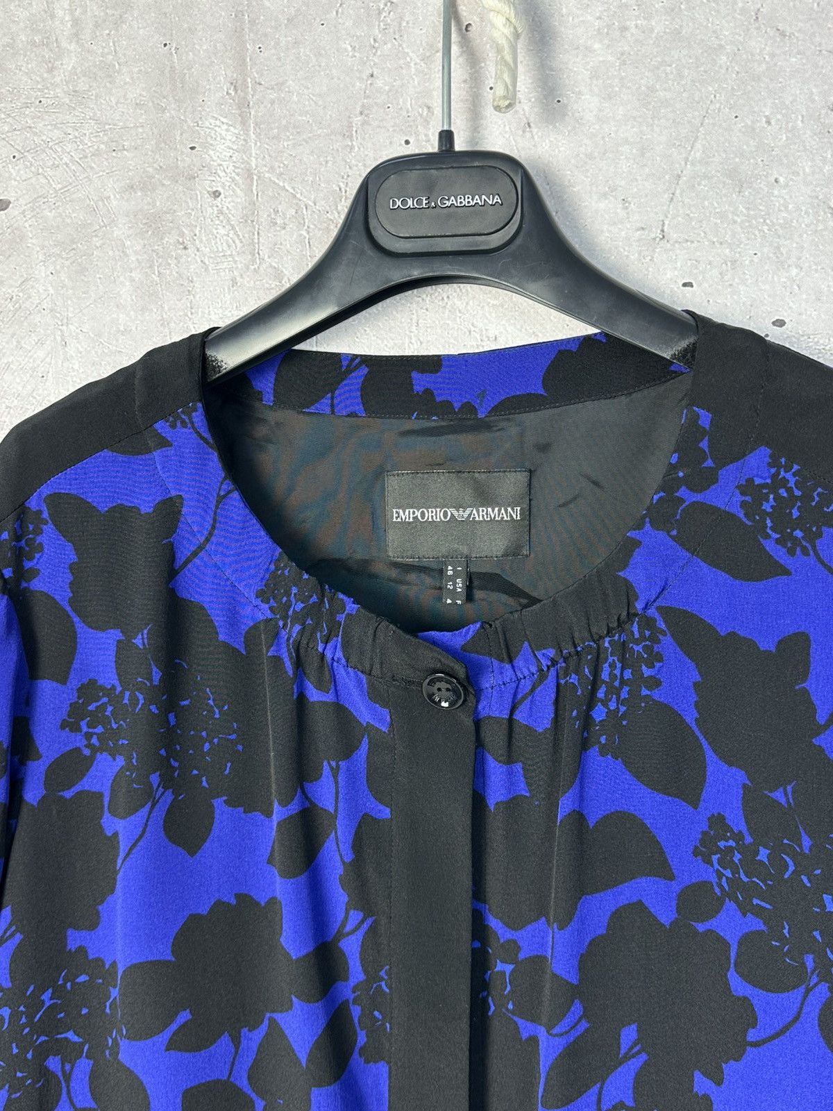 Emporio Armani Emporio Armani Silk Floral Print Buttons Pocket Light Jacket Size XL / US 12-14 / IT 48-50 - 4 Thumbnail