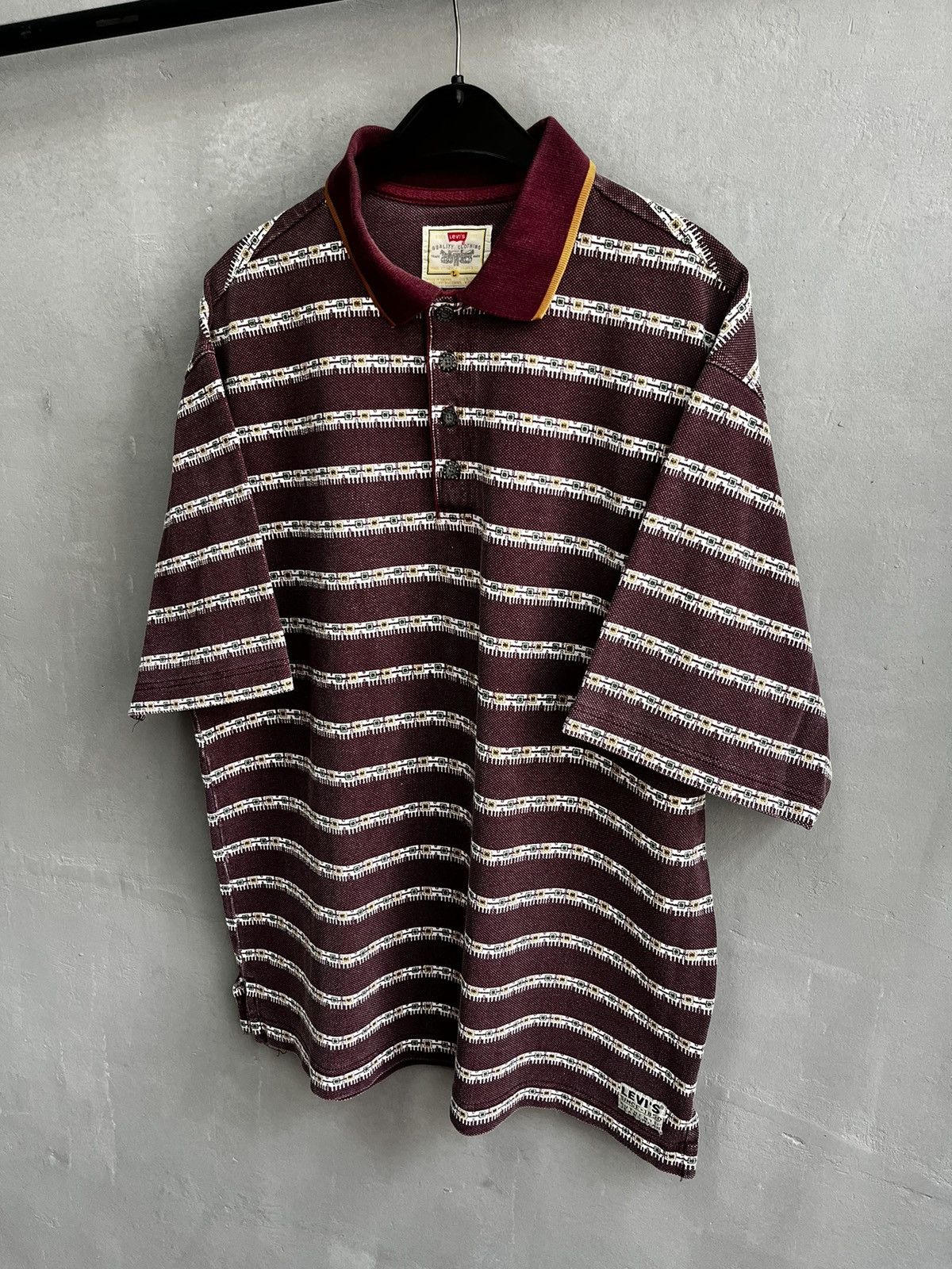 Levi's Levi’s polo shirt vintage 90s Size US L / EU 52-54 / 3 - 3 Thumbnail