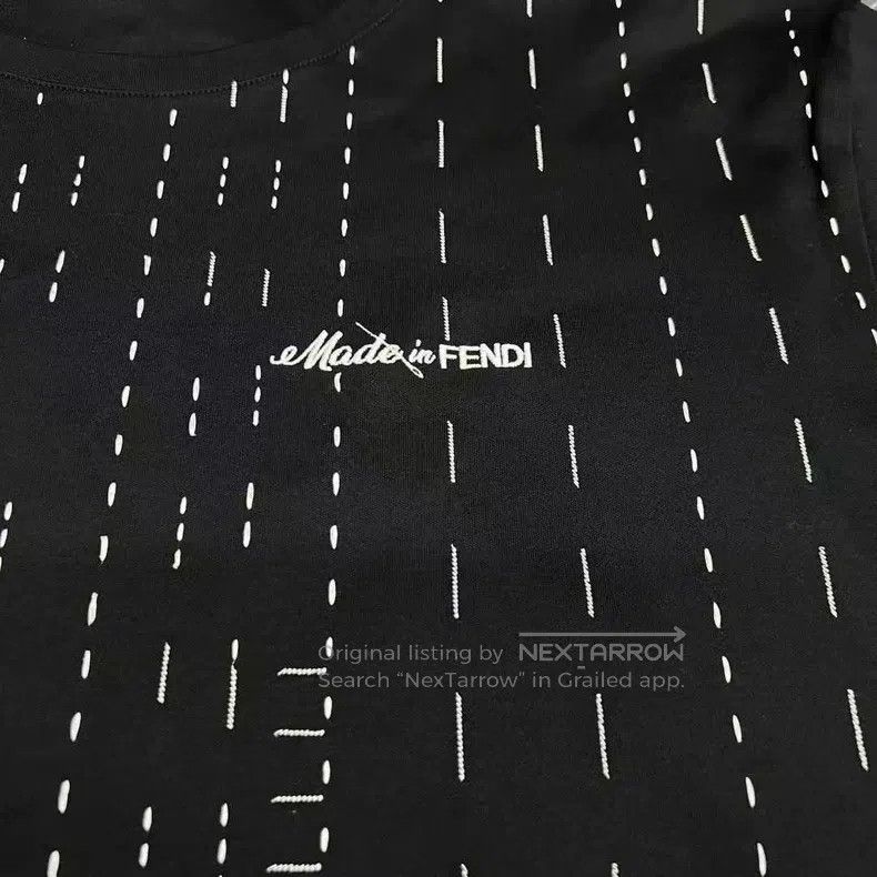 Fendi Fendi size 3XL 24SS Black Stripe Short Sleeve Size US XXL / EU 58 / 5 - 4 Thumbnail