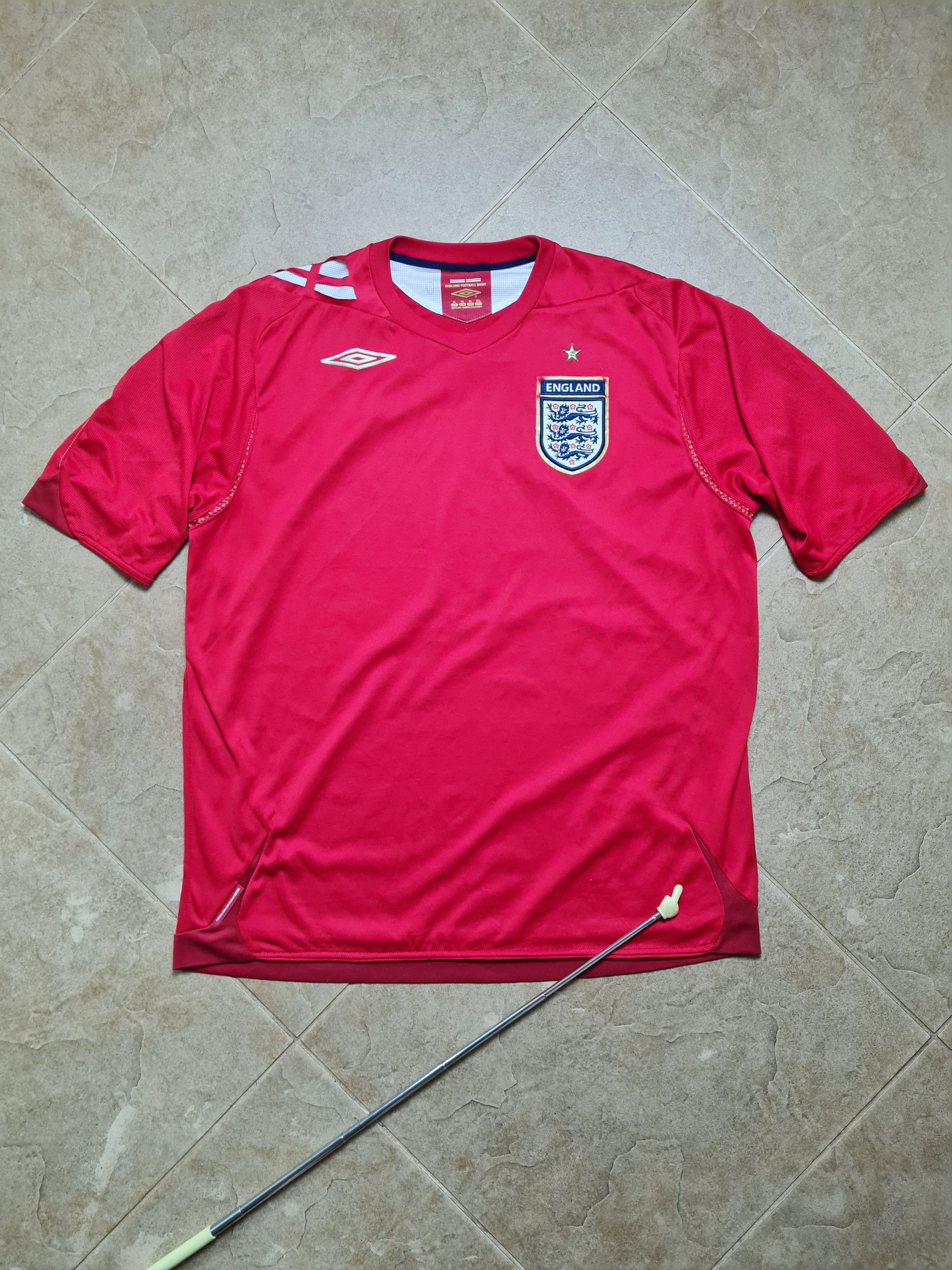 Umbro England Away Football Shirt 2006 - 2008 Umbro Vintage Size US XL / EU 56 / 4 - 1 Thumbnail