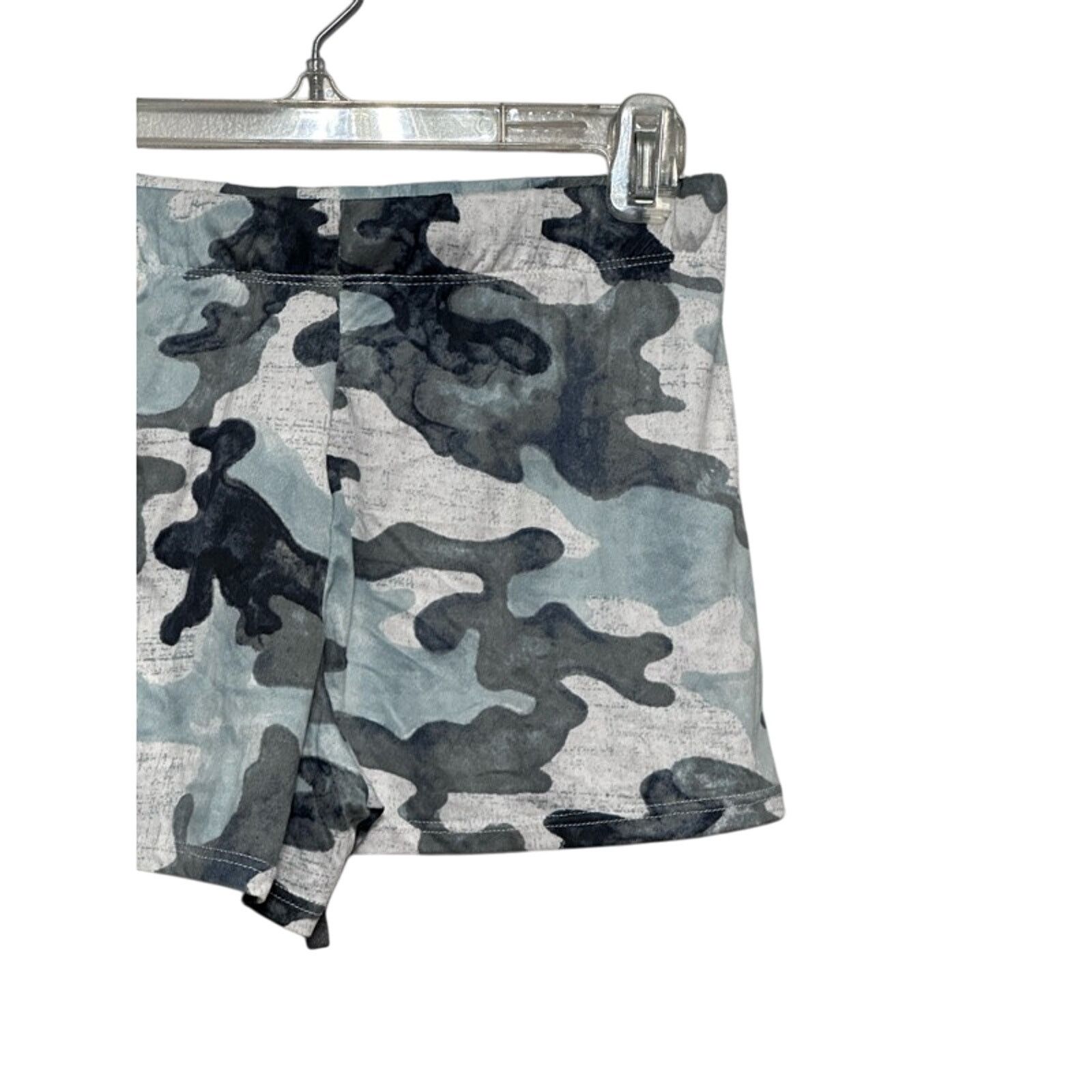 Other Lounge Sleep Shorts Camouflage Adjustable Drawstring Gray Size 29" - 6 Thumbnail