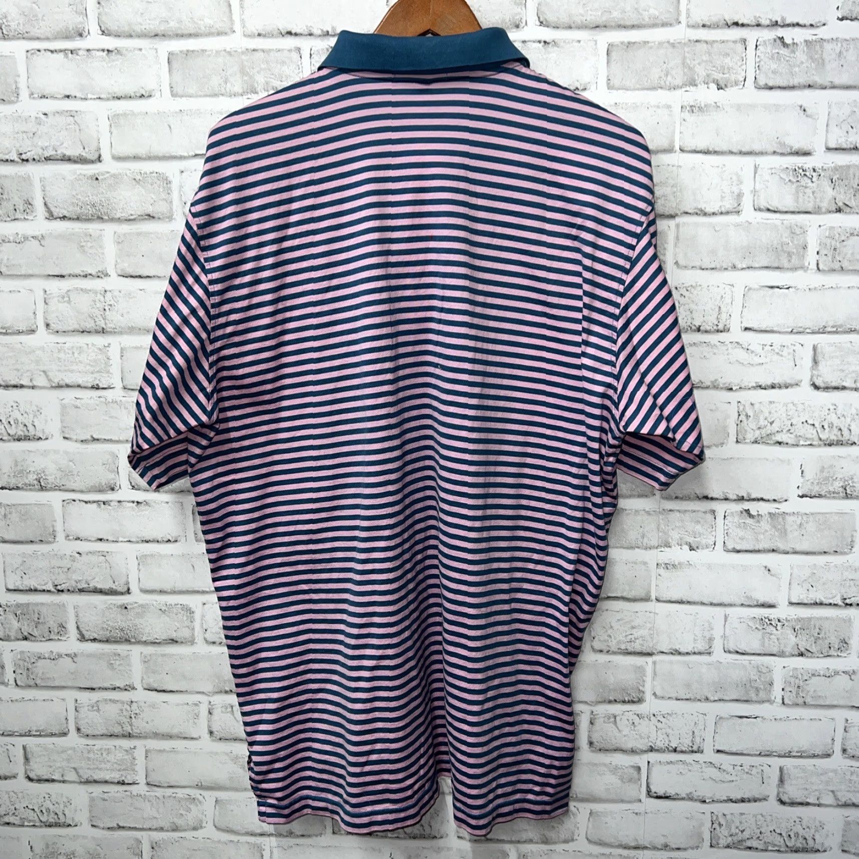 Peter Millar Peter Millar Polo Shirt Striped Pink XL Mens Size US XL / EU 56 / 4 - 5 Thumbnail