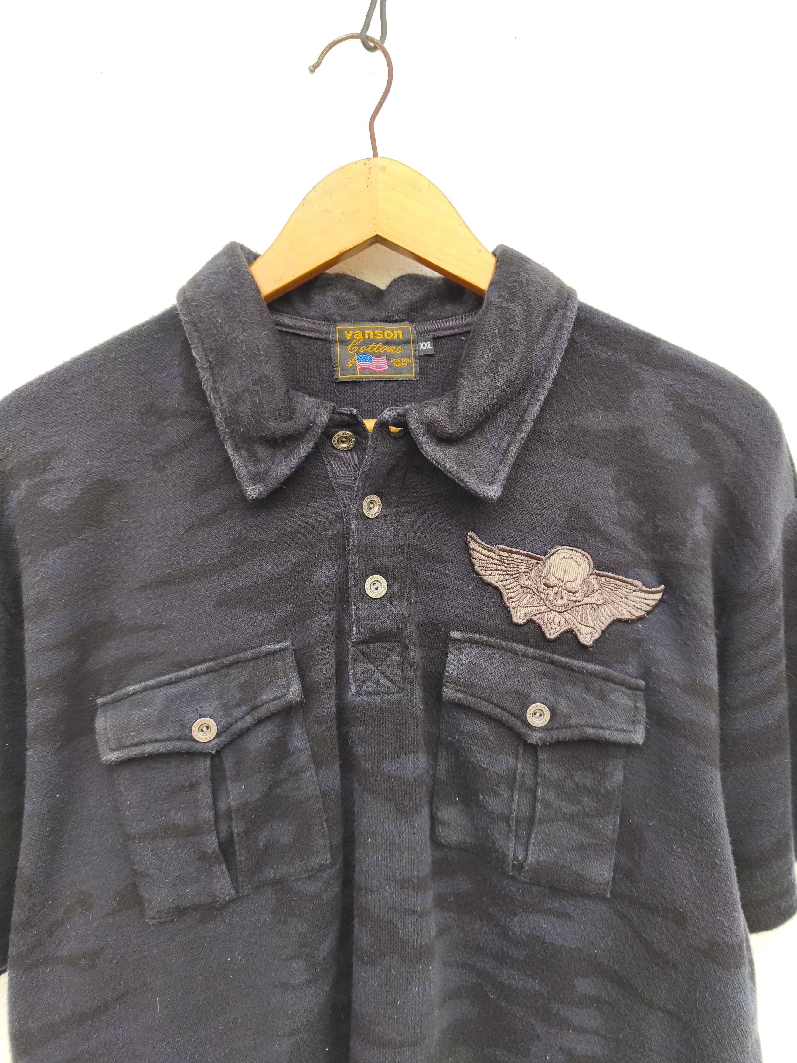 Vanson Leathers Vanson Leathers polo tee camouflage Skulls beauty beast Size US L / EU 52-54 / 3 - 9 Thumbnail