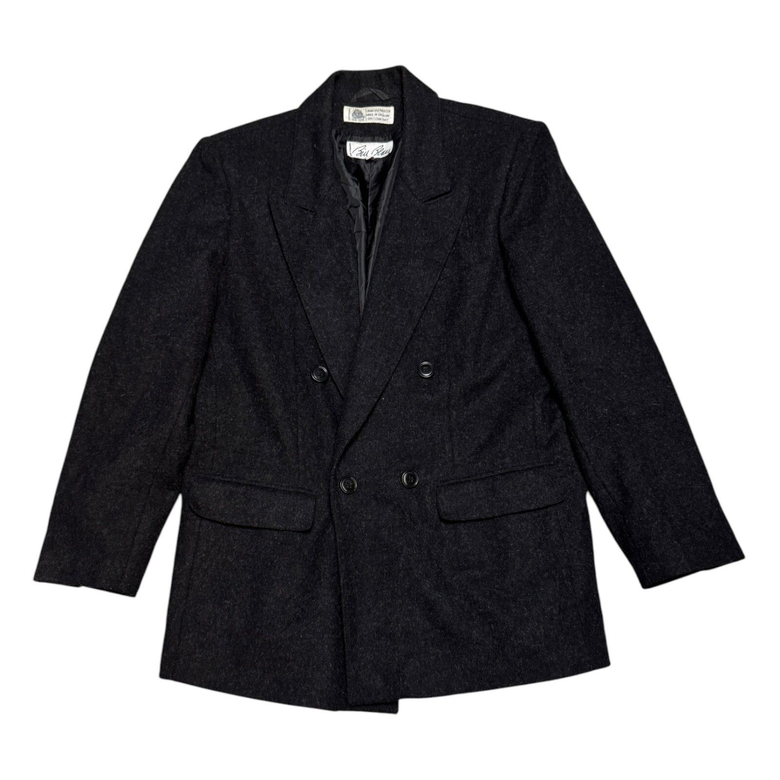 Bill Blass BILL BLASS Vintage PURE NEW WOOL Business Casual Coat 12 Size L / US 10 / IT 46 - 1 Thumbnail
