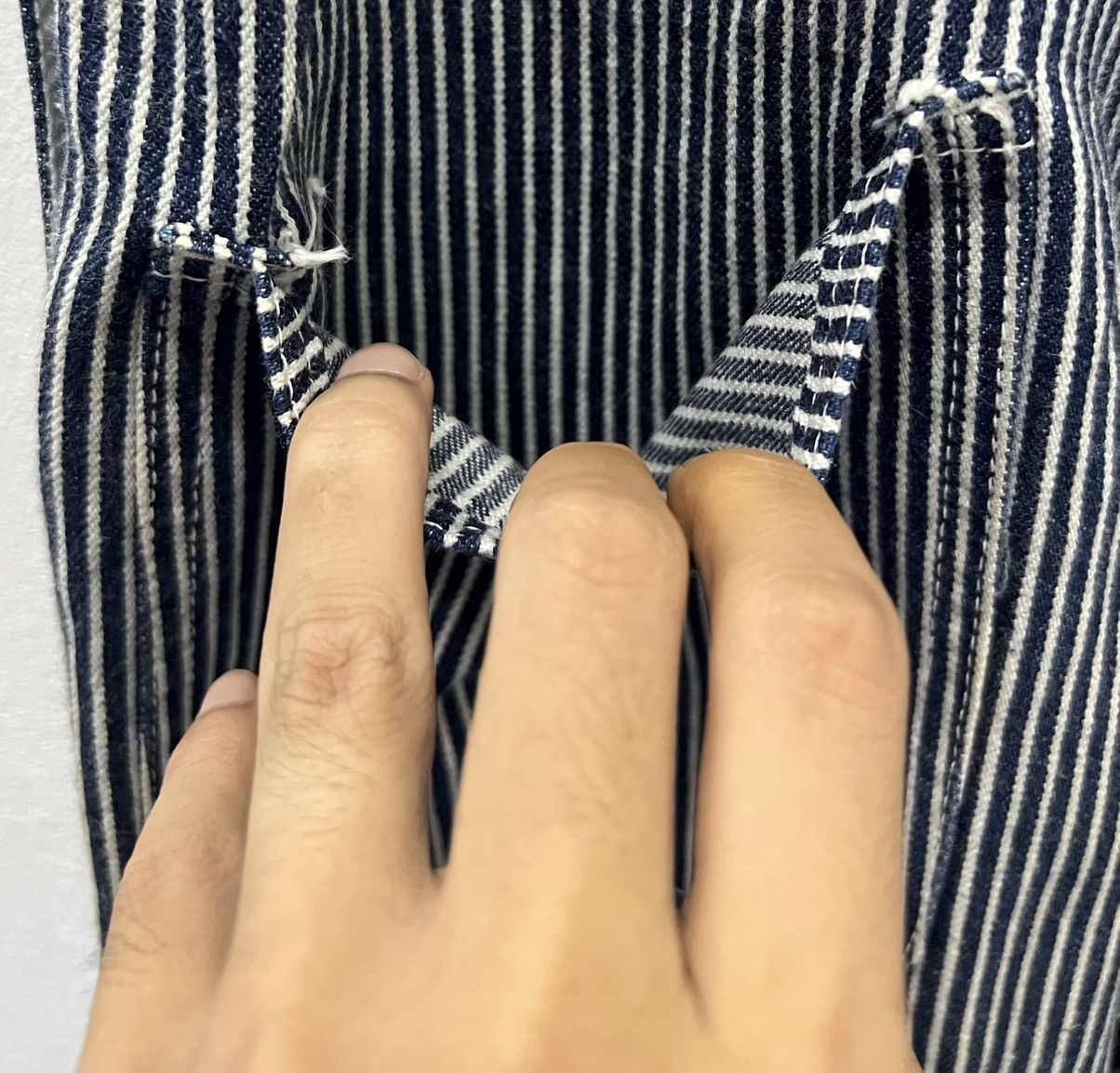 Japanese Brand × Vintage Vintage Vicerer Striped Denim Overalls - Size M Size US 31 - 13 Thumbnail