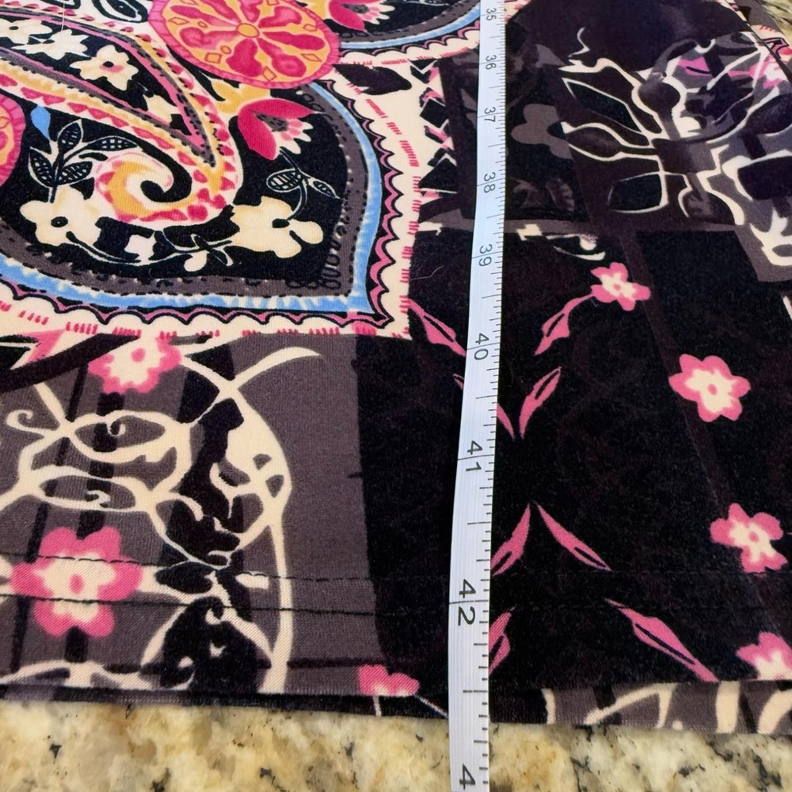 Sterling Silver Silverts floral paisley lace maxi nightgown black pink SZ XL Size ONE SIZE - 11 Thumbnail