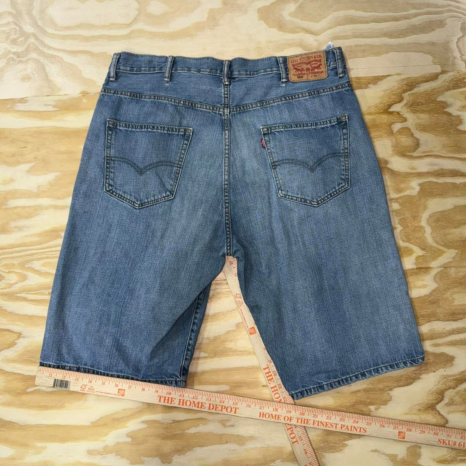 Levi's Vintage y2k levis denim 2000s light wash faded denim jorts Size US 38 / EU 54 - 3 Thumbnail