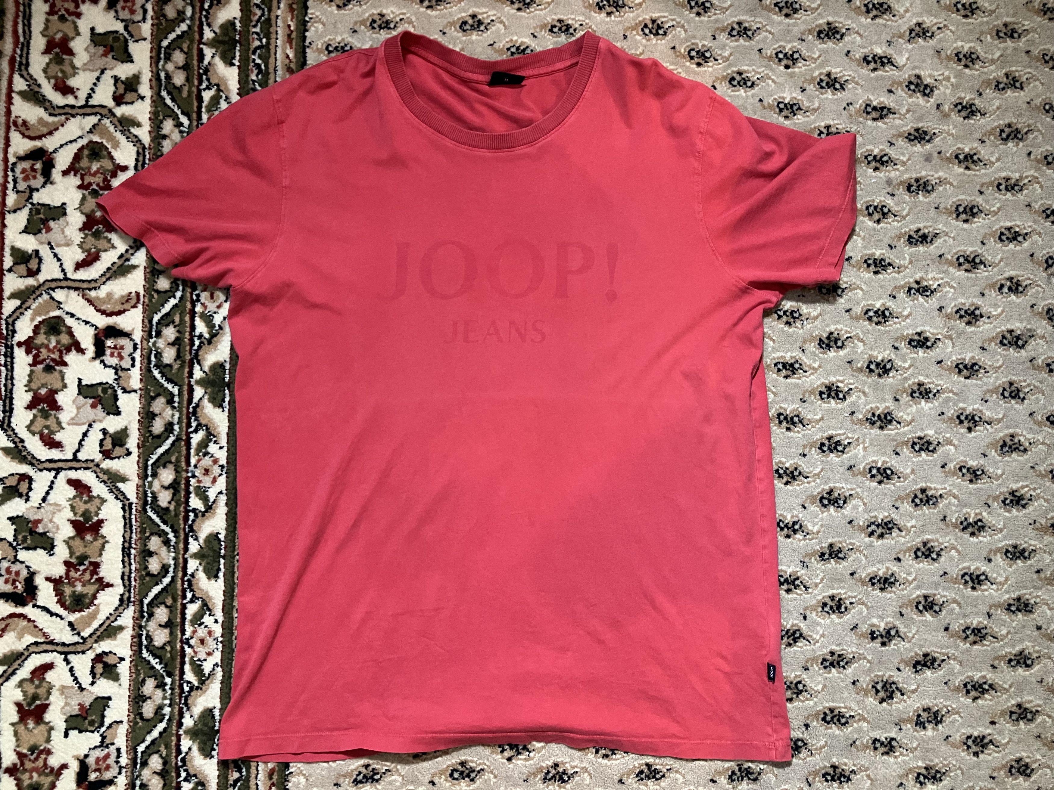 Designer × Joop! × Vintage Vintage JOOP! Jeans T Shirt Tee light Red Size US XL / EU 56 / 4 - 2 Thumbnail