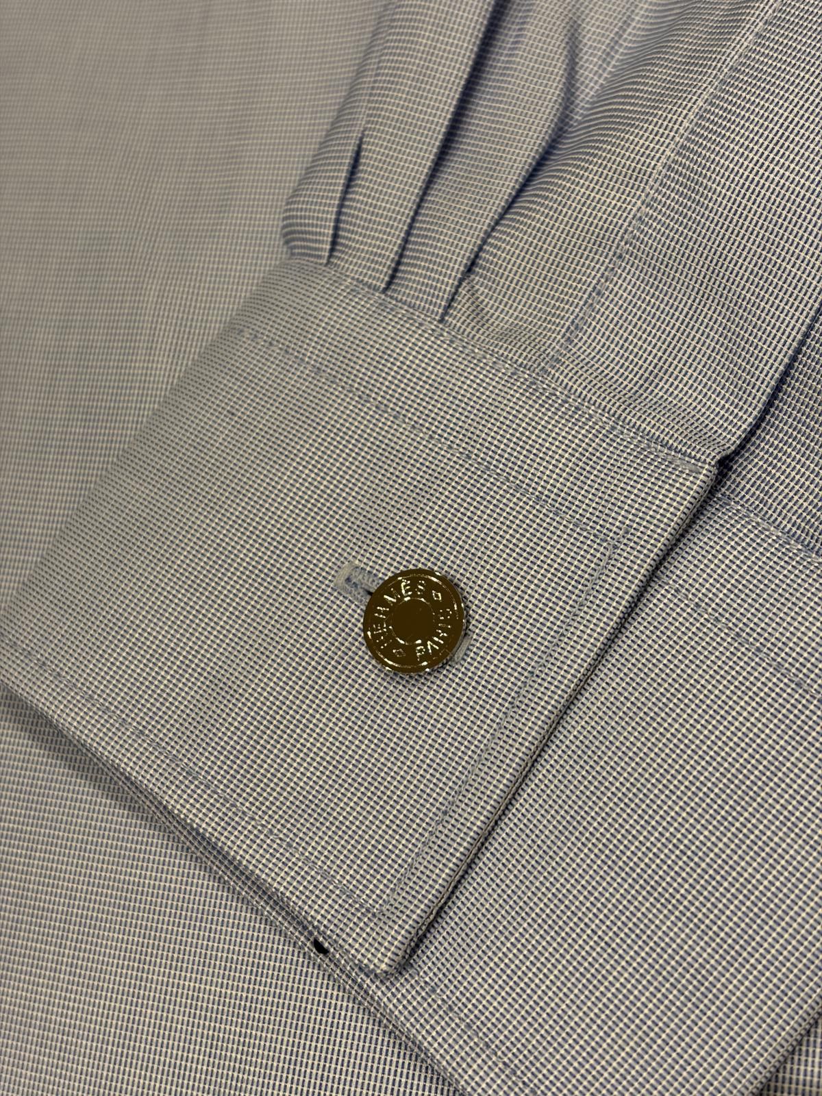 Hermes Hermès Paris Cotton Micro-Check Shirt Size US XL / EU 56 / 4 - 4 Thumbnail