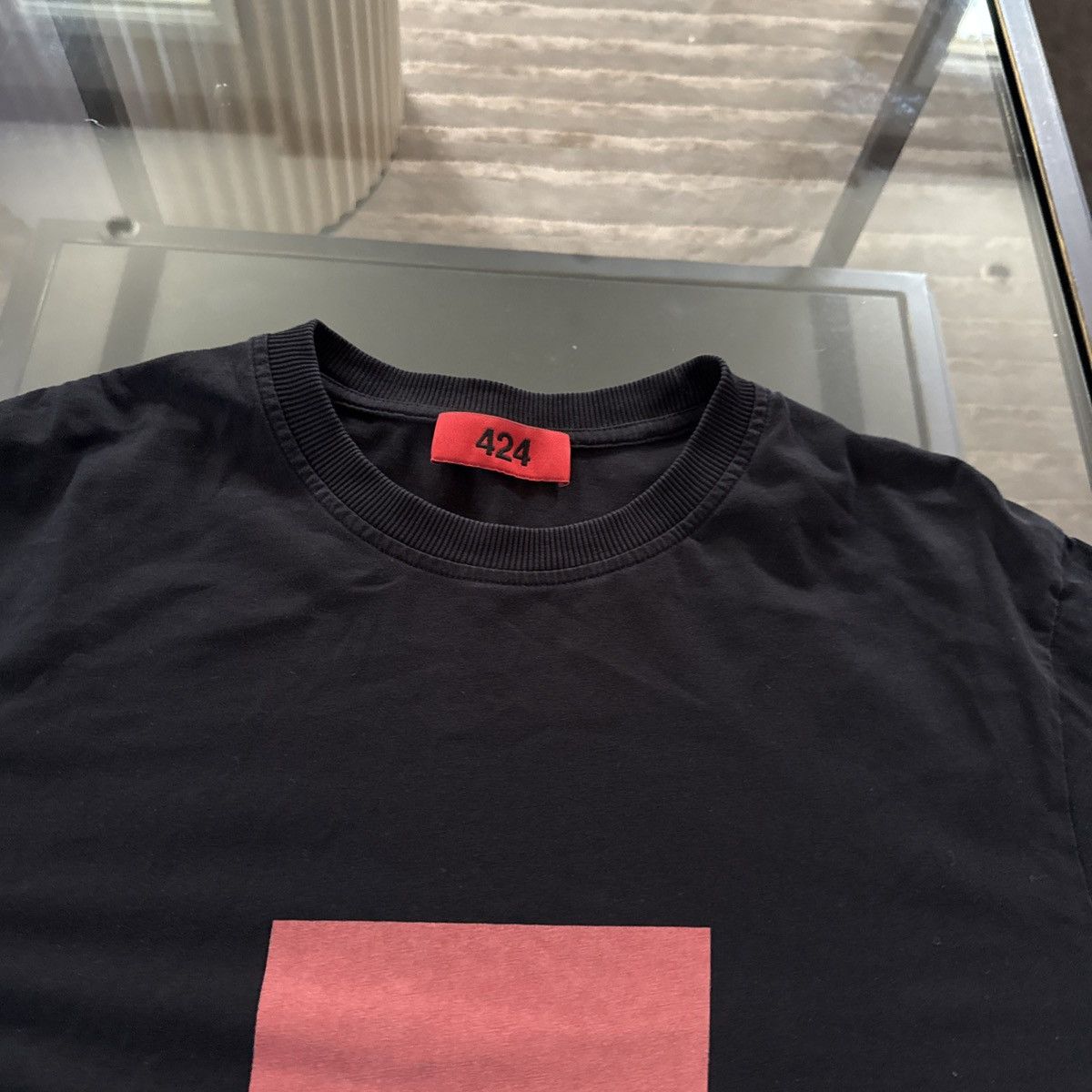 424 424 On Fairfax Raised Fist T-shirt Size Large L Men Black Size US L / EU 52-54 / 3 - 3 Thumbnail