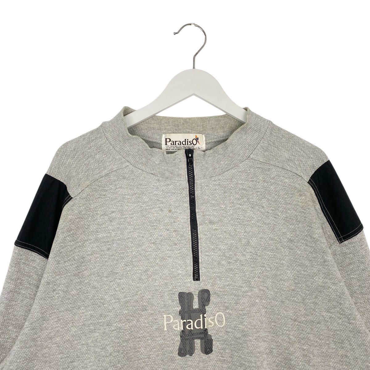Vintage Vintage Paradiso Half Zip Sweatshirt Crewneck Grey Size L Size US L / EU 52-54 / 3 - 4 Thumbnail