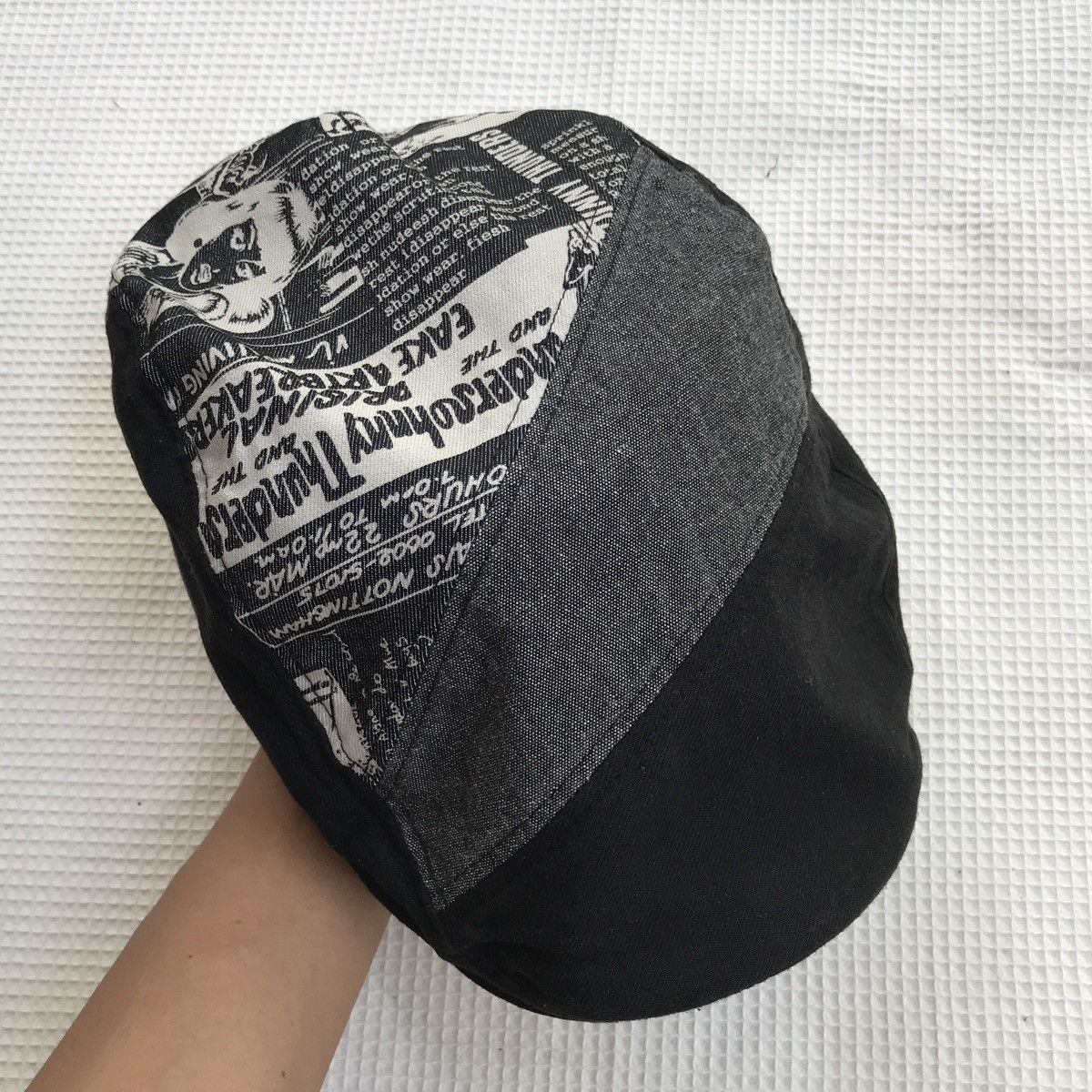 If Six Was Nine × Japanese Brand × Le Grande Bleu (L.G.B.) 🔥Sick Y2K style patch work Flat Cap Size ONE SIZE - 1 Thumbnail