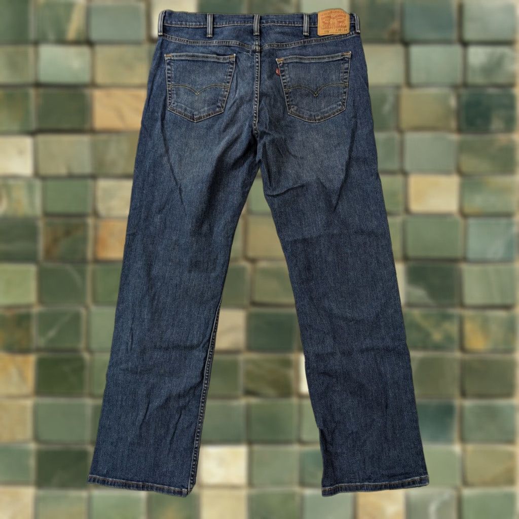 Vintage Levis 559 Jeans Men 38x34 Relaxed Straight Fit Blue M5M Jeans Mens Straight Denim Mid Blue Work 2010s Size US 38 / EU 54 - 1 Thumbnail