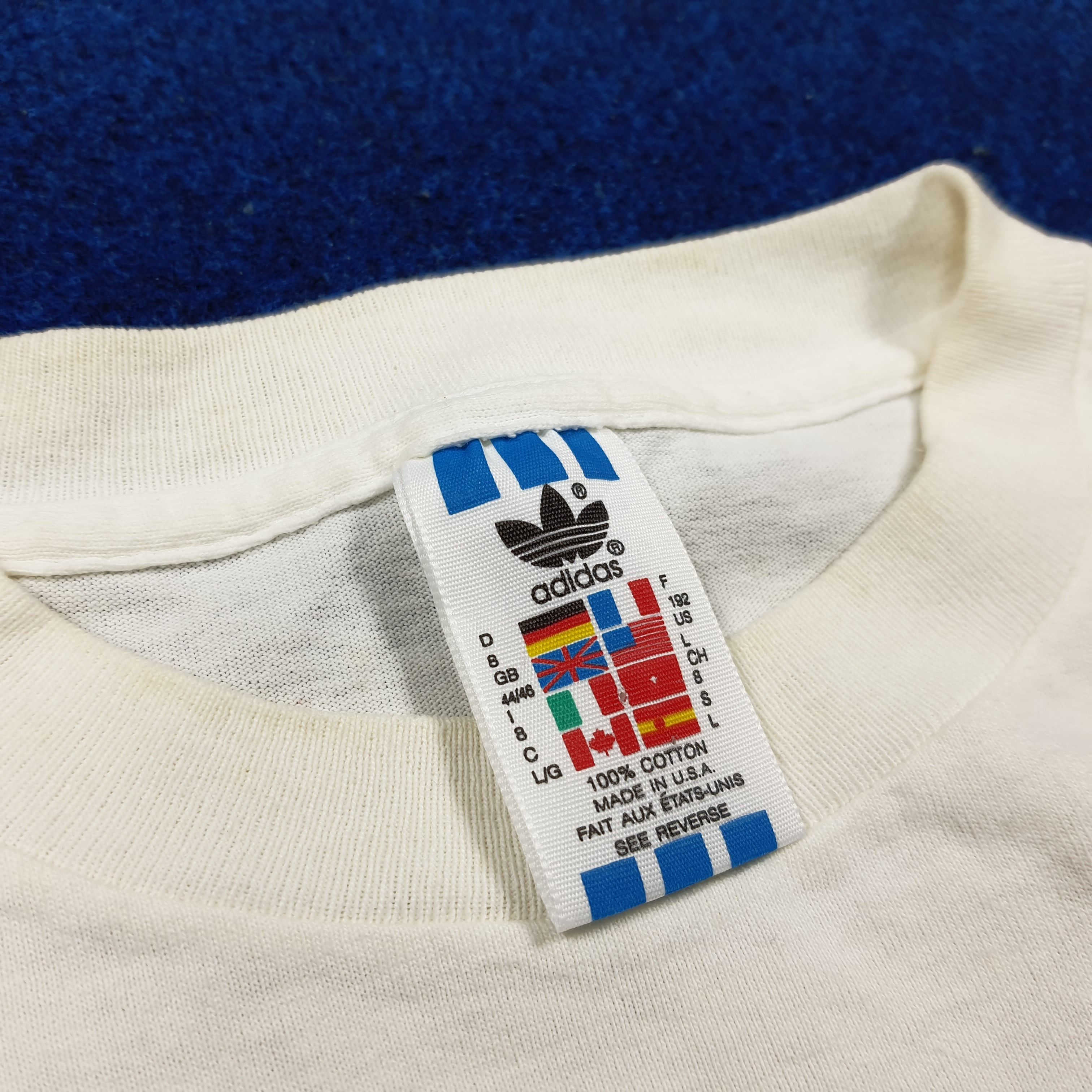 Adidas Vintage 90s Adidas Trefoil Shirt Made in USA C285N75 Size US XL / EU 56 / 4 - 4 Thumbnail