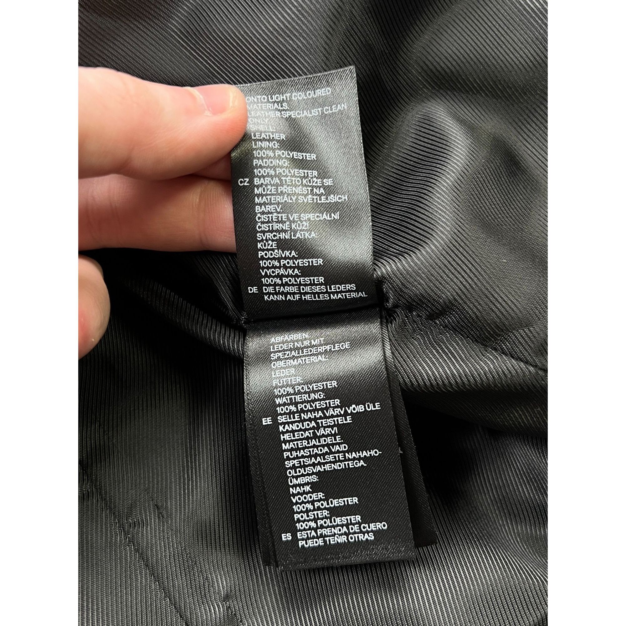 H&M Alexander Wang for H&M Biker Leather Quilted Jacket (Y0783) Size M / US 6-8 / IT 42-44 - 8 Thumbnail