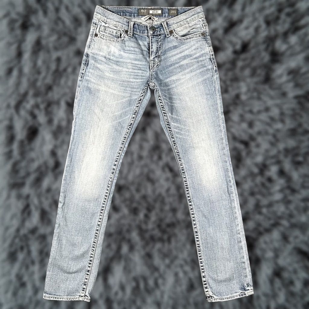 BKE BKE Alec Jeans Mens 29x29 Light Wash Blue Slim Straight Leg Stretch Denim Size US 28 / EU 44 - 1 Thumbnail