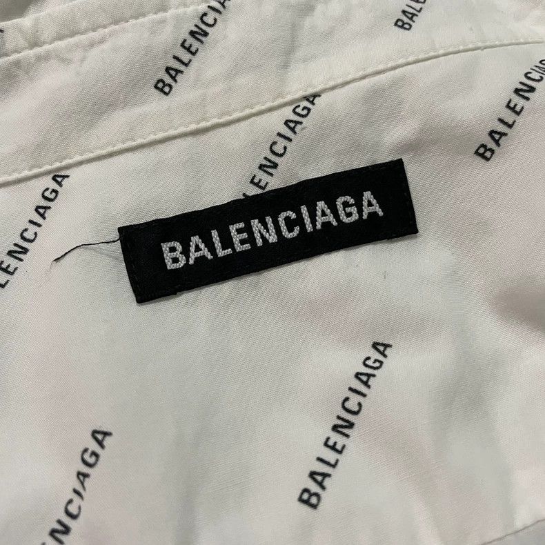 Balenciaga Balenciaga Micro-label full printed Logo long sleeve shirt Size US XXS / EU 40 - 3 Thumbnail
