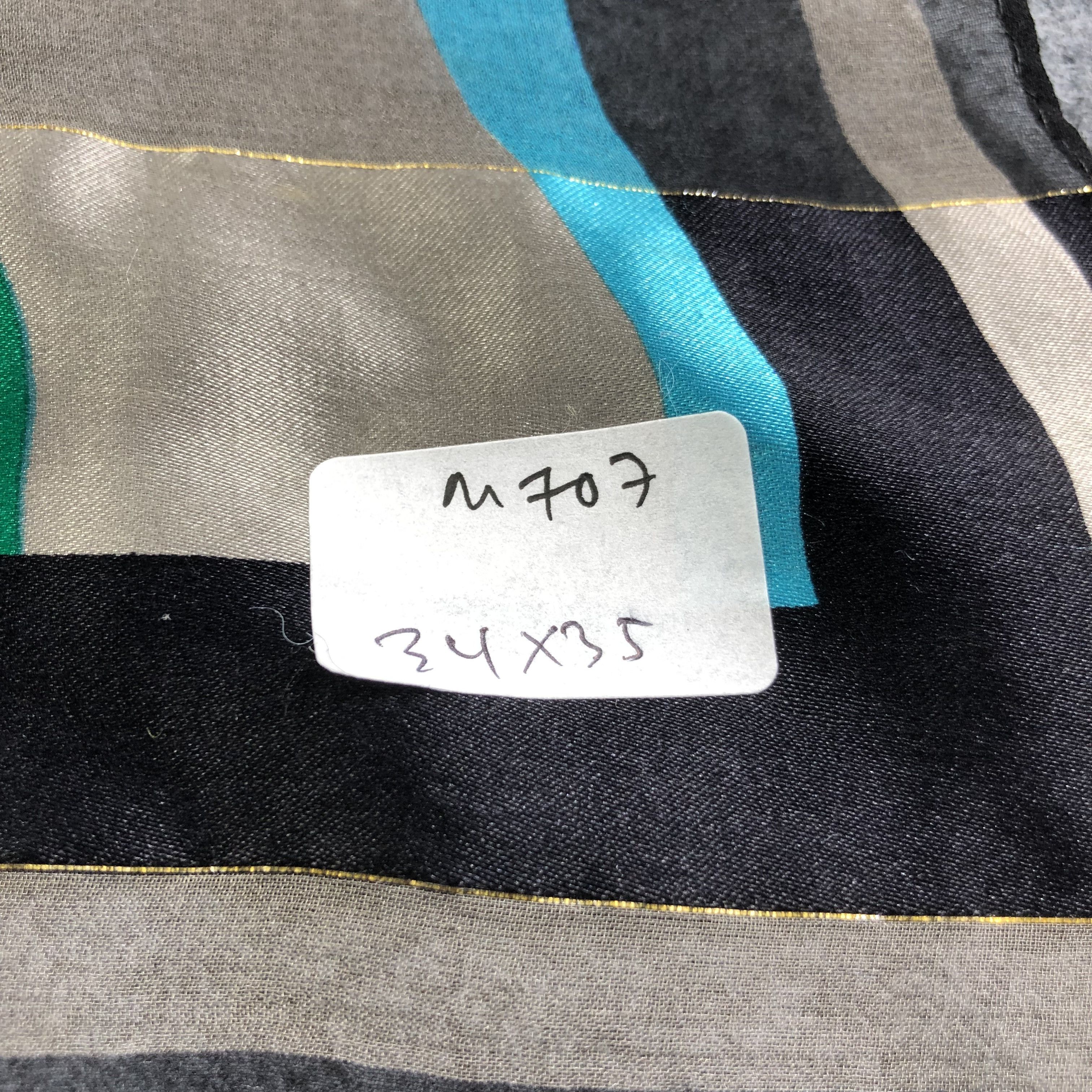 Japanese Brand Abstract Art Slit Thread Silk Scarf M707 Size ONE SIZE - 5 Thumbnail