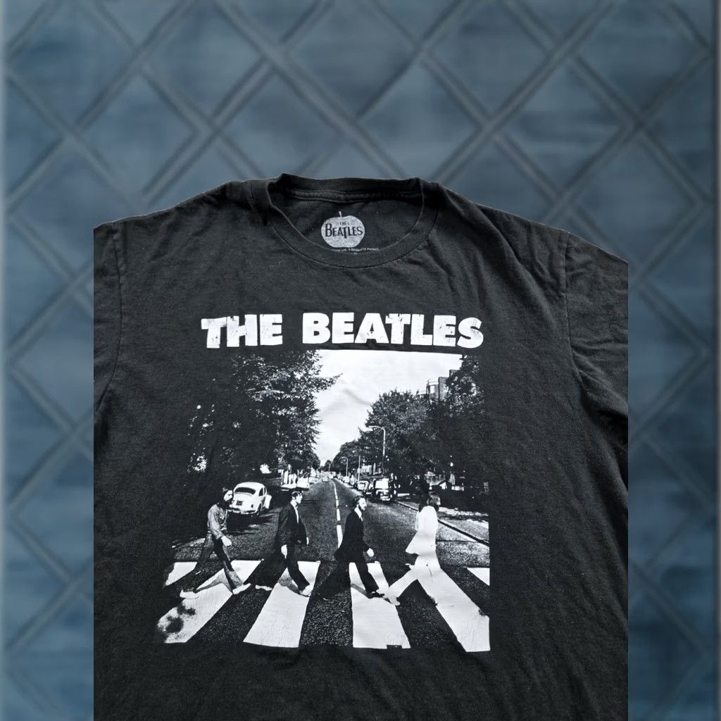Apple The Beatles Shirt Large Mens Black Short Sleeve Abbey Road Apple T-Shirt Band Music Rock Cotton Blend Size US L / EU 52-54 / 3 - 1 Thumbnail