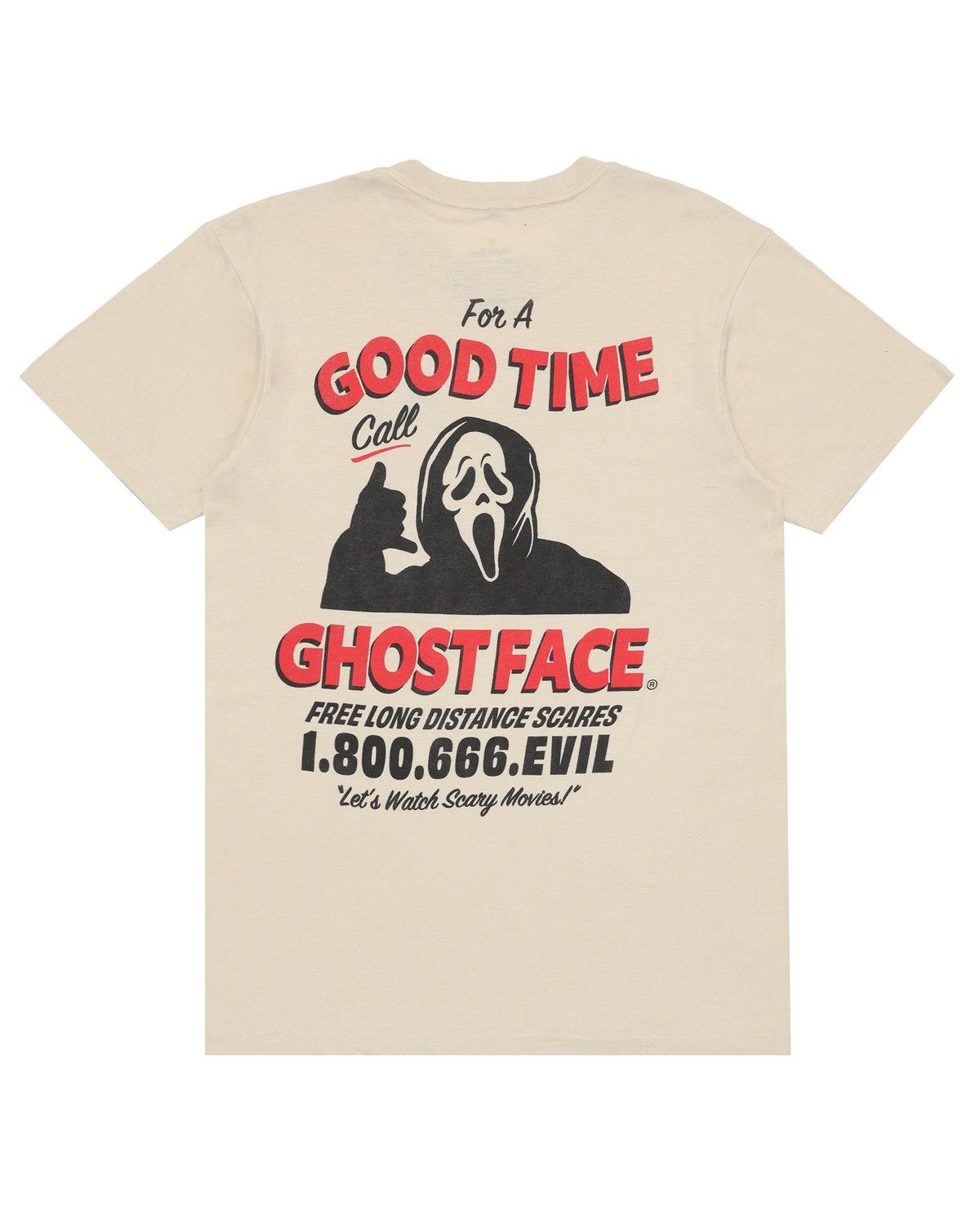 Vintage Ghost Face Graphic Tee Size US S / EU 44-46 / 1 - 1 Thumbnail