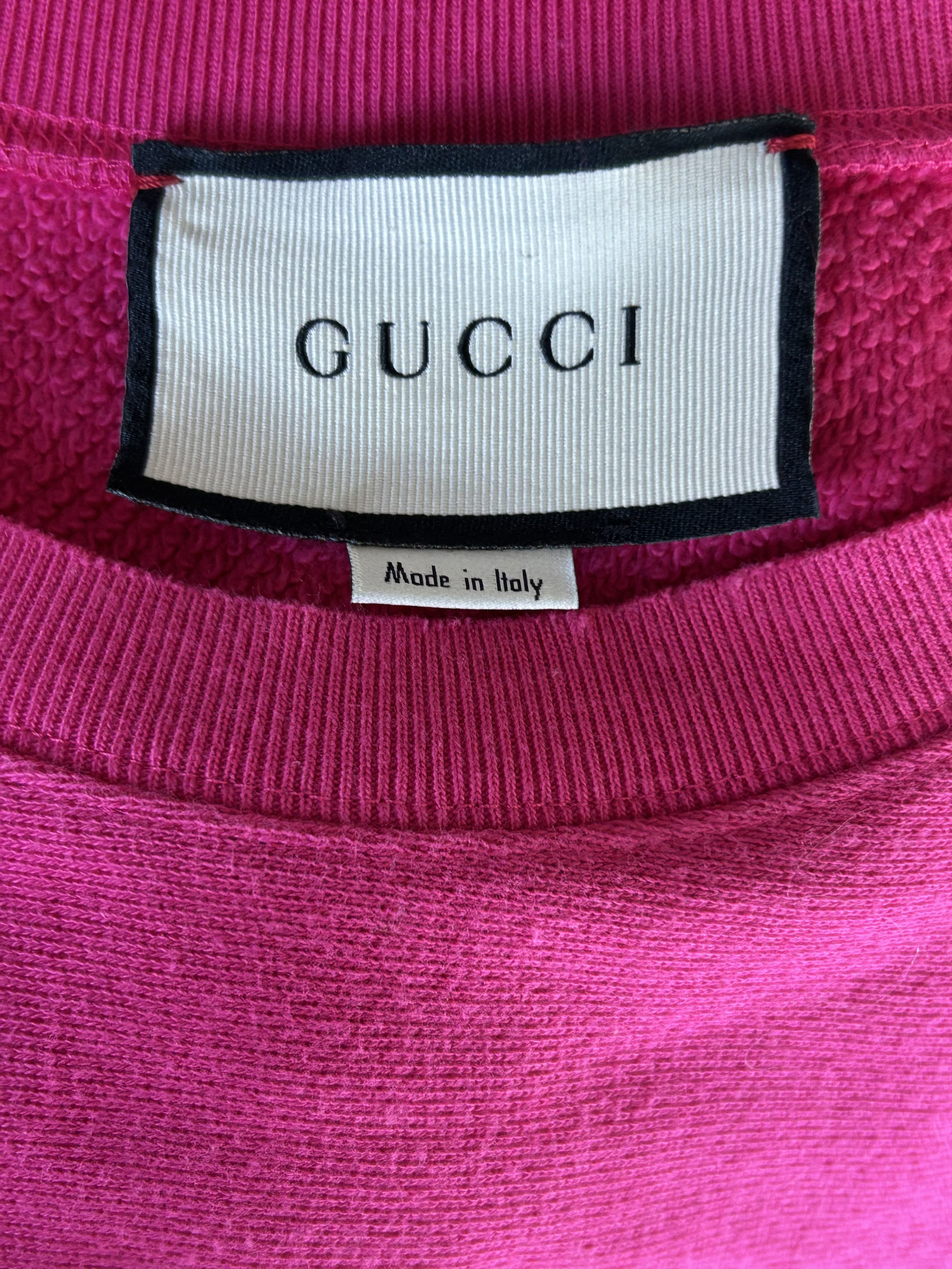 Gucci Gucci Pink Embroidered Teddy Bear Sweater Size US XS / EU 42 / 0 - 3 Thumbnail