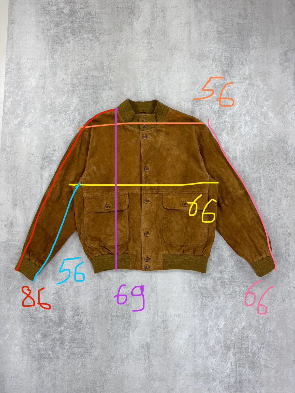 Other Vintage Suede Bomber Jacket Old Money Preppy Leather JKT Size US L / EU 52-54 / 3 - 19 Thumbnail