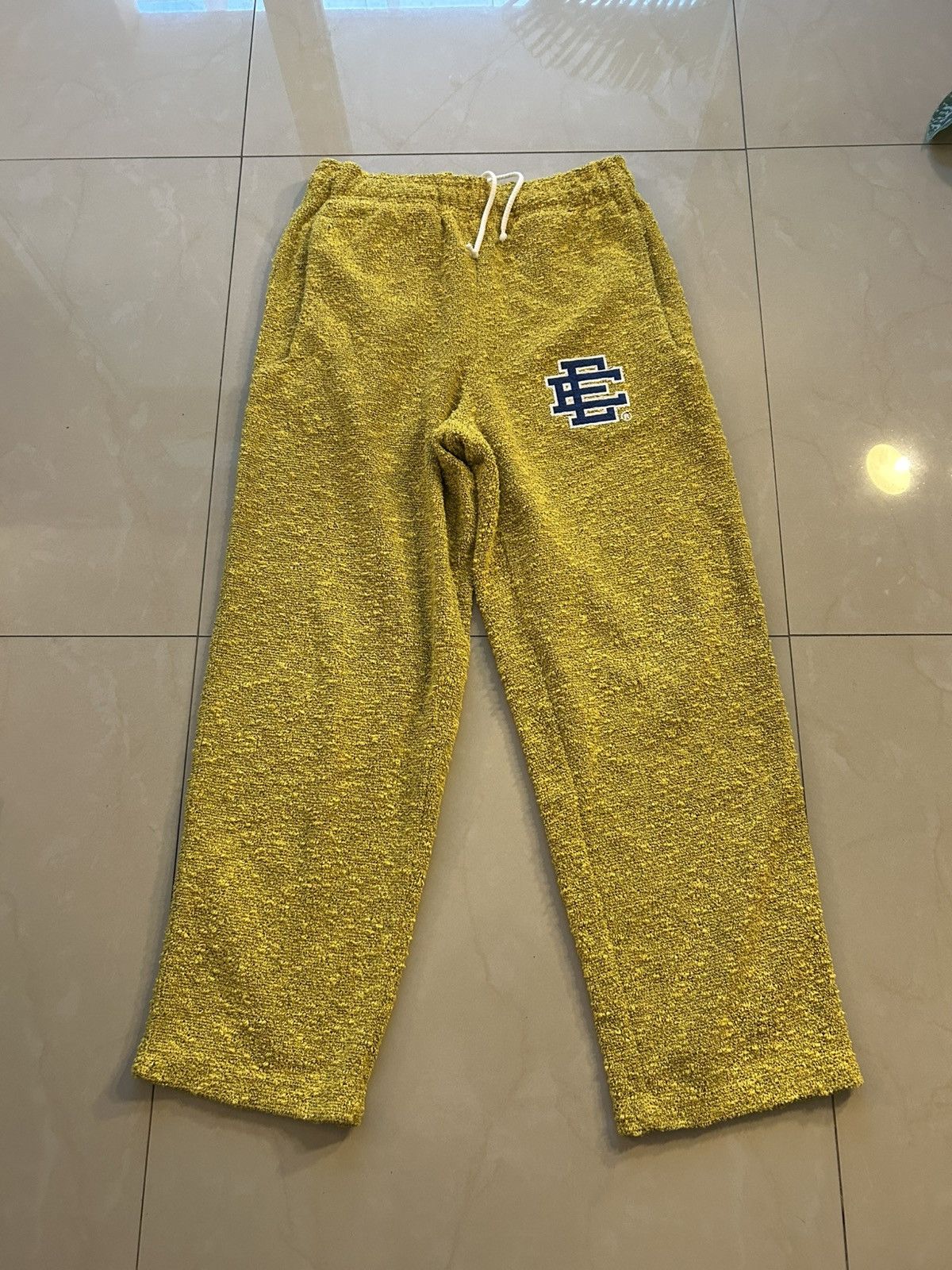 Eric Emanuel Eric Emanuel Yellow Boucle Sweatpants Size US 34 / EU 50 - 1 Thumbnail