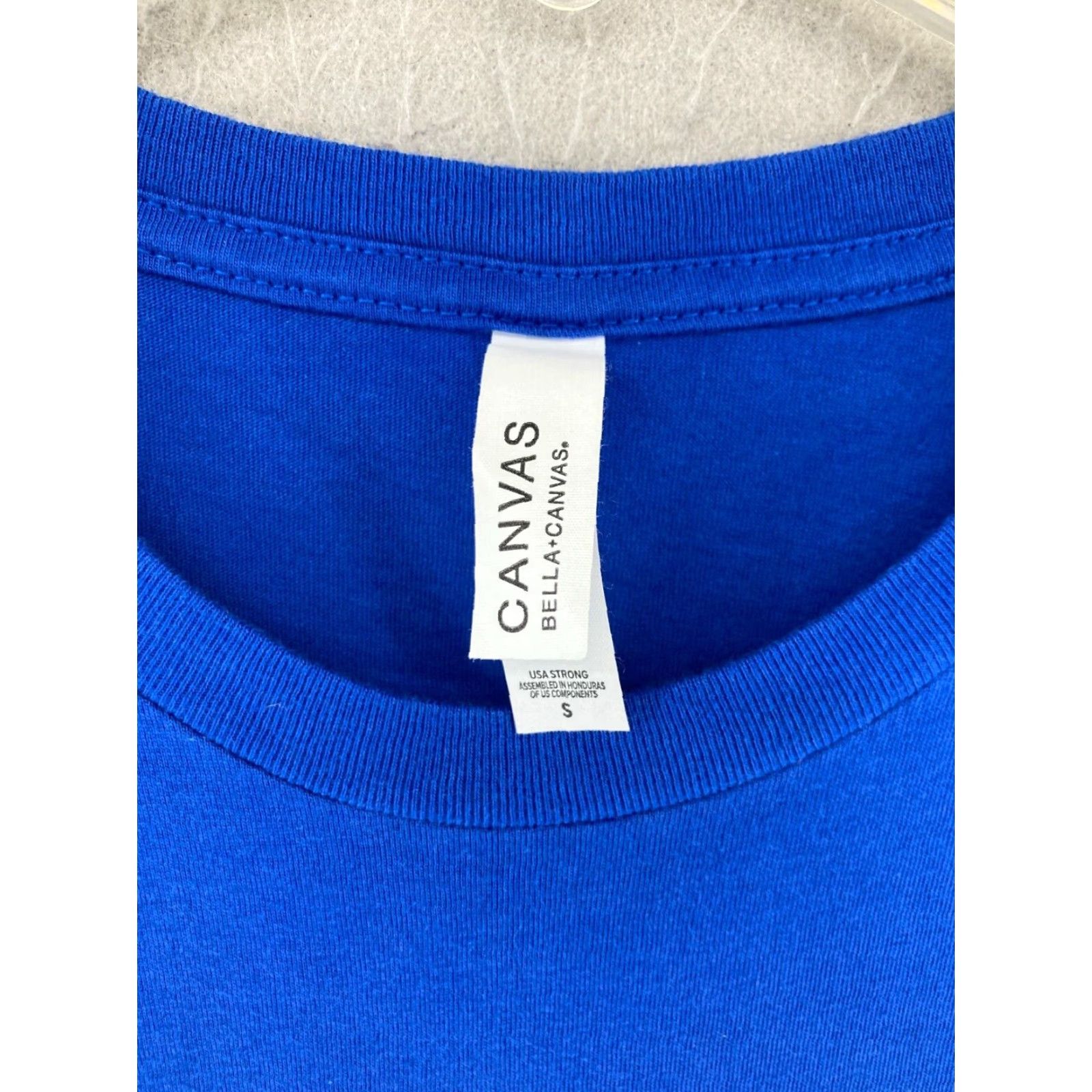 Vintage Canvas Beer Graphic Print T-Shirt Womens Small Blue Cap Sleeve Crew Neck Florida Pinup Size S / US 4 / IT 40 - 5 Thumbnail