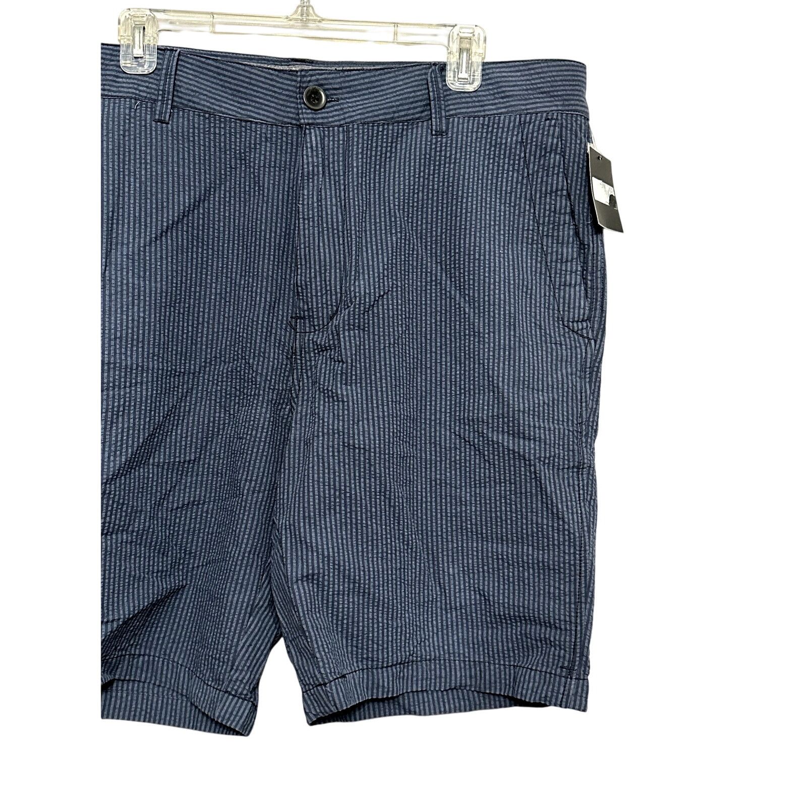 Other Union Striped Chino Short Belt Loop Blue/Black Men's 36 NWT Size US 36 / EU 52 - 3 Thumbnail
