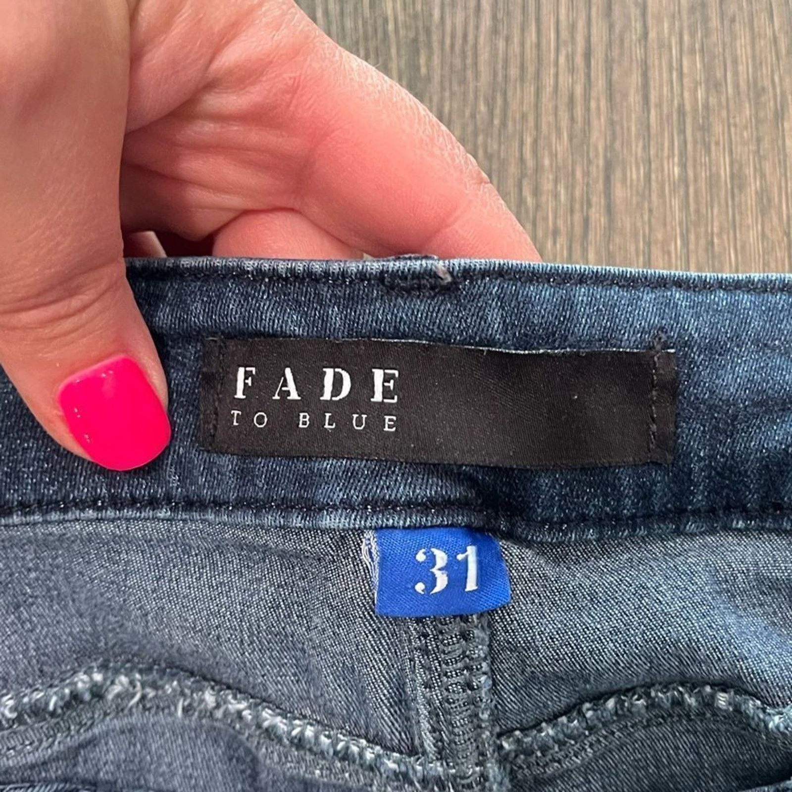 Vintage Fade to Blue Super Skinny Jeans Dark Wash Size 31 Size 31" - 3 Thumbnail