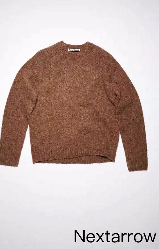 Acne Studios Acne studios Men's brown crew-neck sweater Size US S / EU 44-46 / 1 - 5 Thumbnail