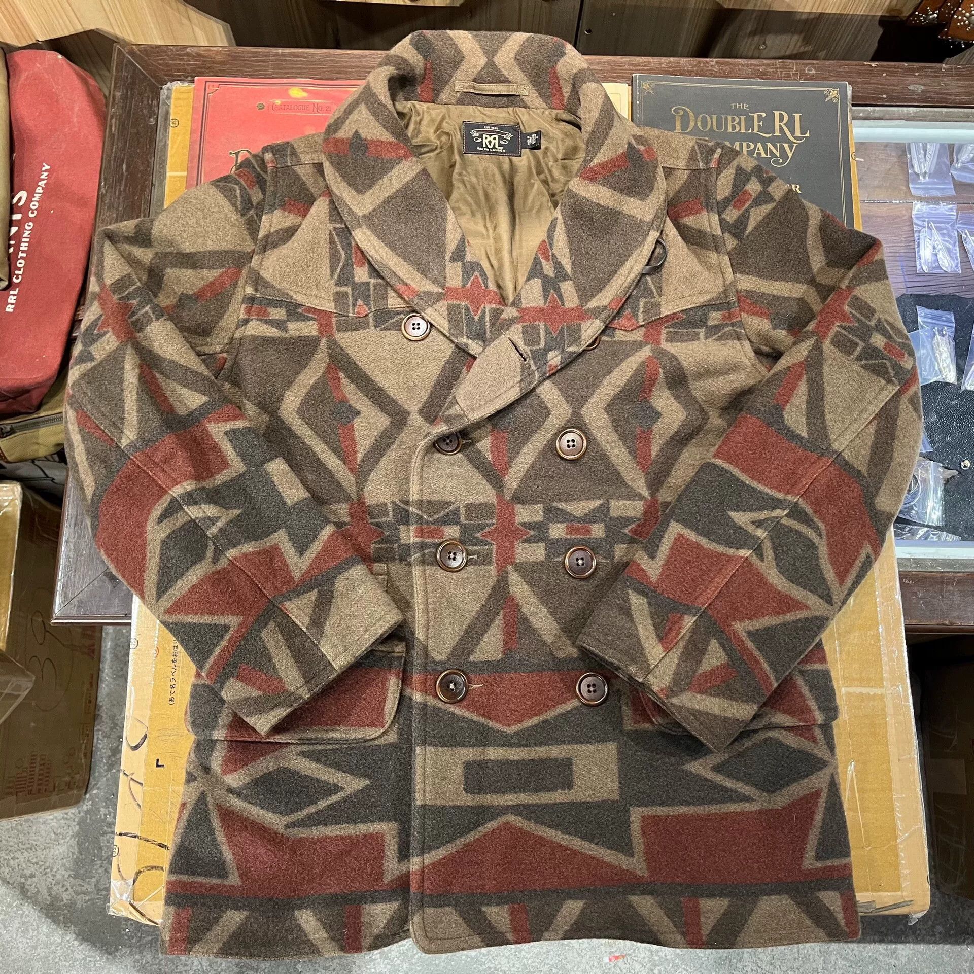 RRL Ralph Lauren rrl anniversary indian blanket wool coat Size US M / EU 48-50 / 2 - 1 Thumbnail