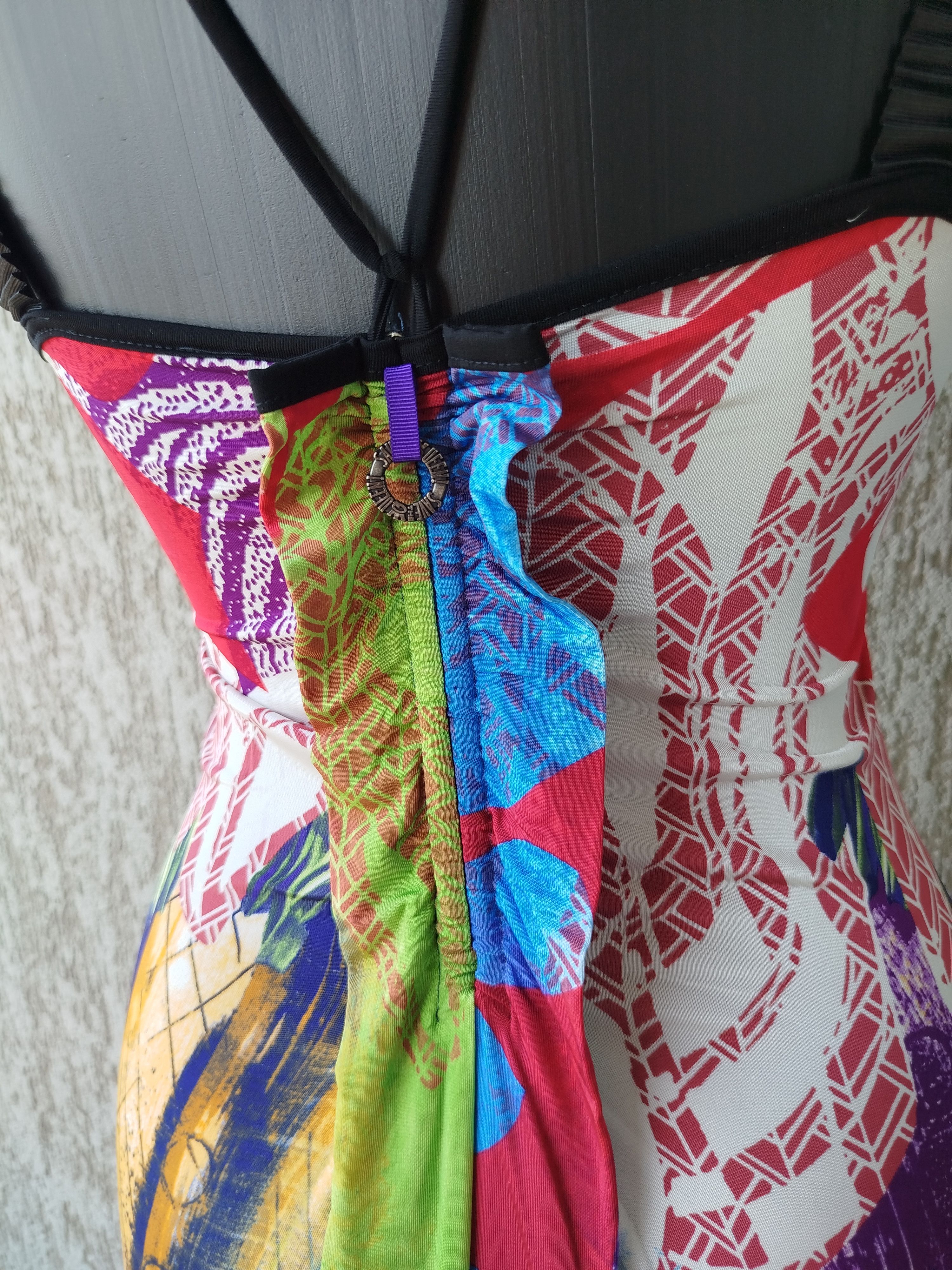 Jean Paul Gaultier Save The Queen Dress Sleeveless Art Jersey Size M-L Size L / US 10 / IT 46 - 9 Thumbnail