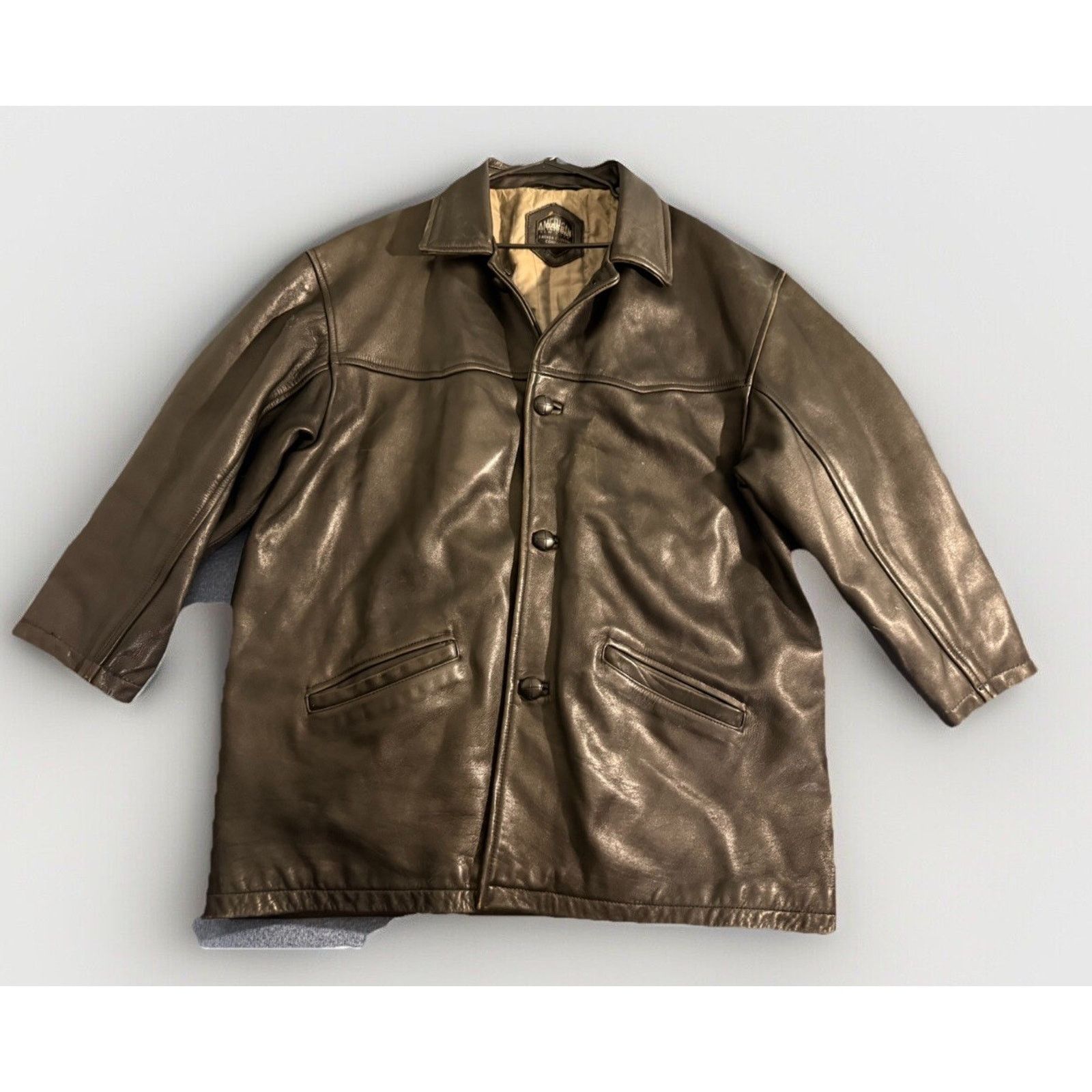 Other American Base Black Leather Motorcycle Stylish Jacket XXL Size US XXL / EU 58 / 5 - 2 Thumbnail