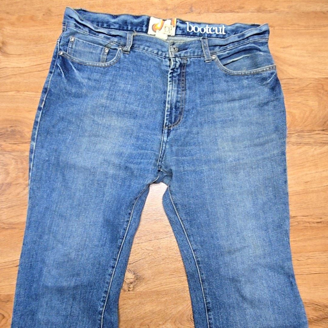 Ocean Pacific Vintage OP Ocean Pacific Bootcut Jeans Mens 36x30 2000s Y2K Size US 36 / EU 52 - 3 Thumbnail