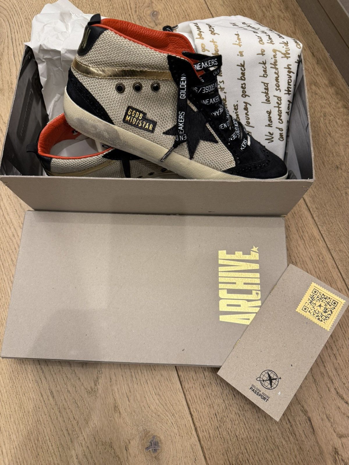 Golden Goose GGDB Mid Star Custom Sneakers Swarovski Edition, New Size US 9.5 / EU 42-43 - 3 Thumbnail