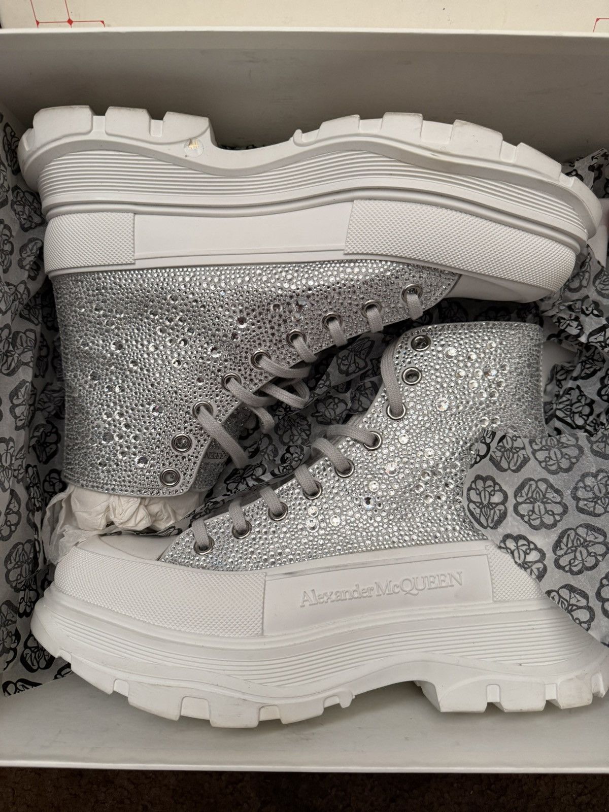 Alexander McQueen Alexander McQueen Crystal Boots Size US 11 / EU 44 - 1 Thumbnail