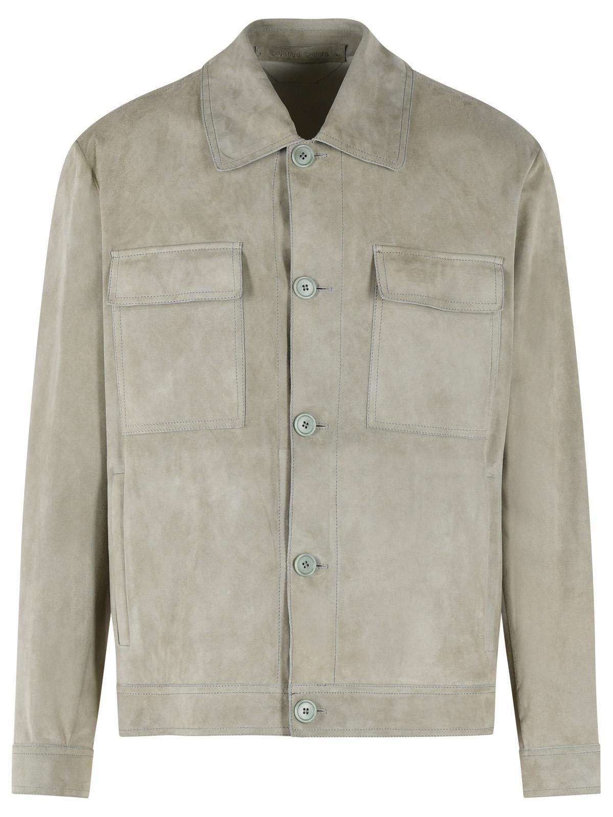 Salvatore Santoro SALVATORE SANTORO 'Smoke' Suede Jacket Size US L / EU 52-54 / 3 - 1 Thumbnail
