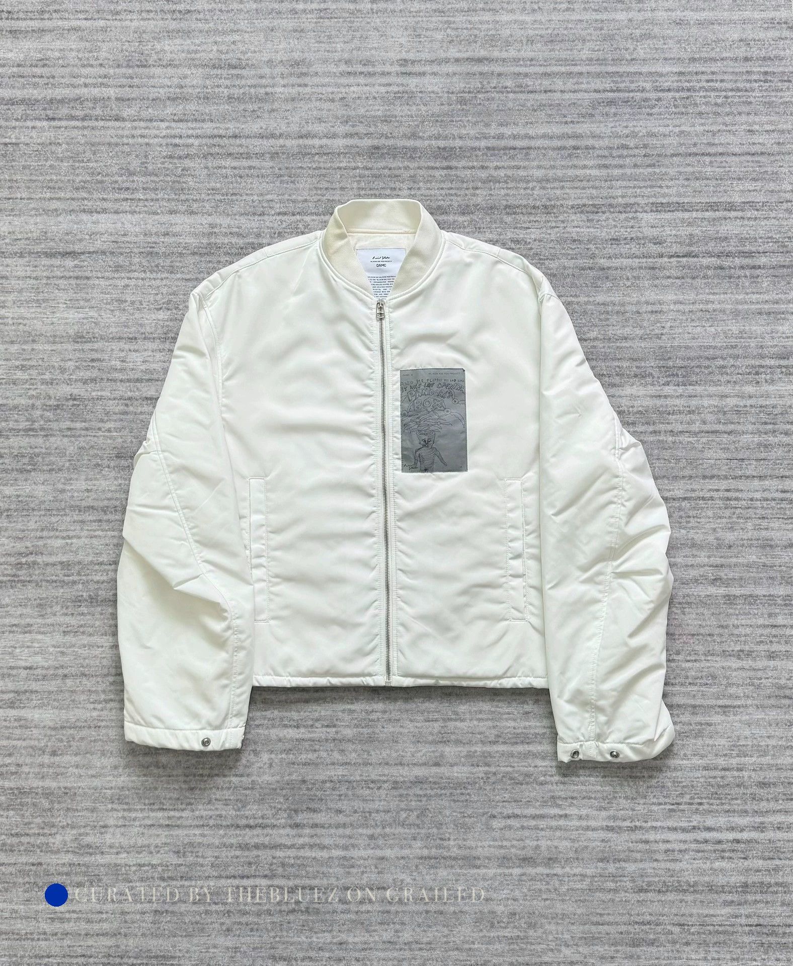 OAMC White Bomber Jacket with Patch, Size S Size US S / EU 44-46 / 1 - 1 Thumbnail