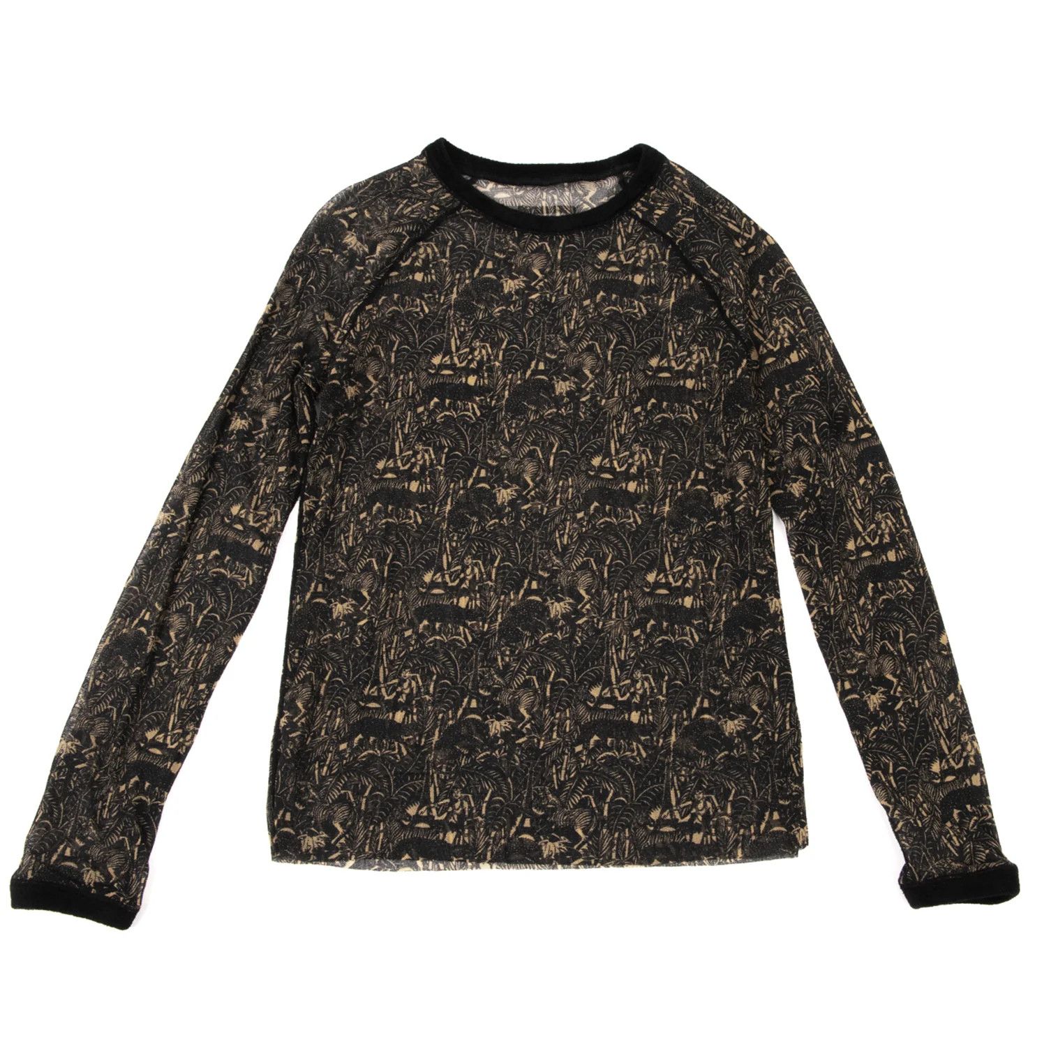 Jean Paul Gaultier Multi Logo Print Power Net Top size 48 | Grailed