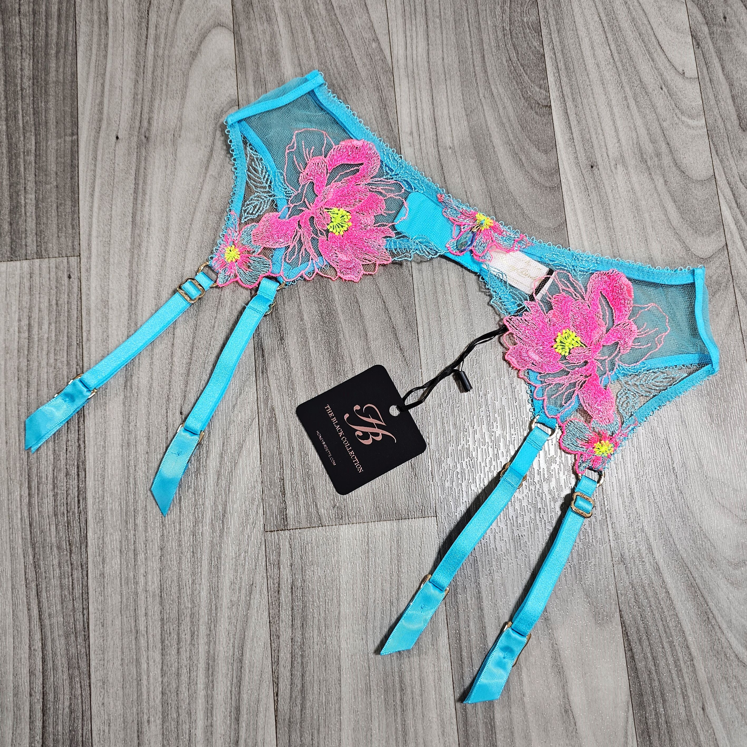 hot pink garter belt Hot Pink Lingerie Garter Silk Lace Set – Self Care Shop